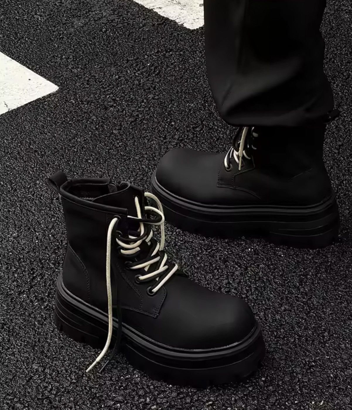 Japanese Brand Black Combat Boots Size US 9.5 / EU 42-43 - 9 Thumbnail