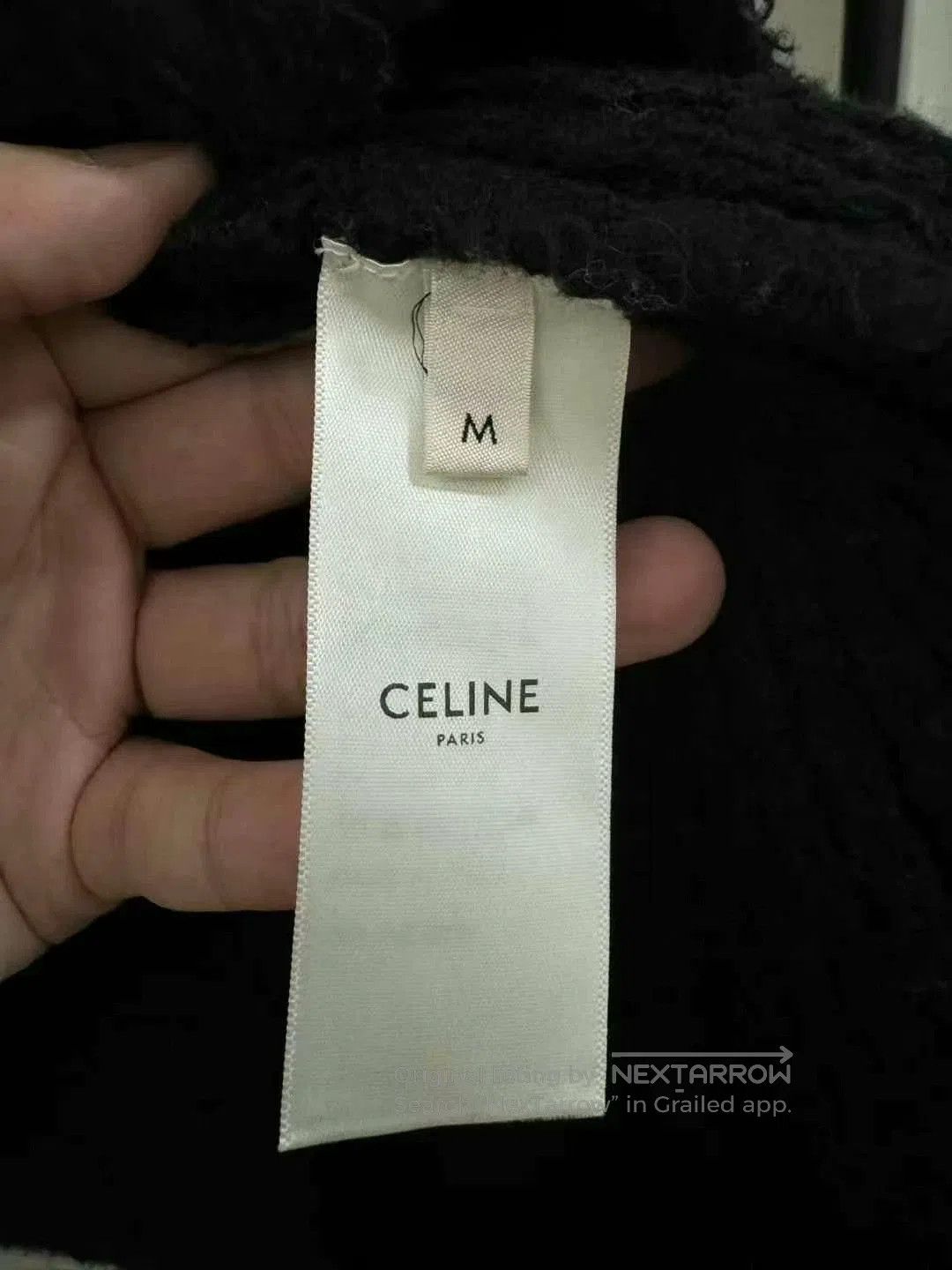 Celine black and white striped mohair sweater. Size M / US 6-8 / IT 42-44 - 3 Thumbnail