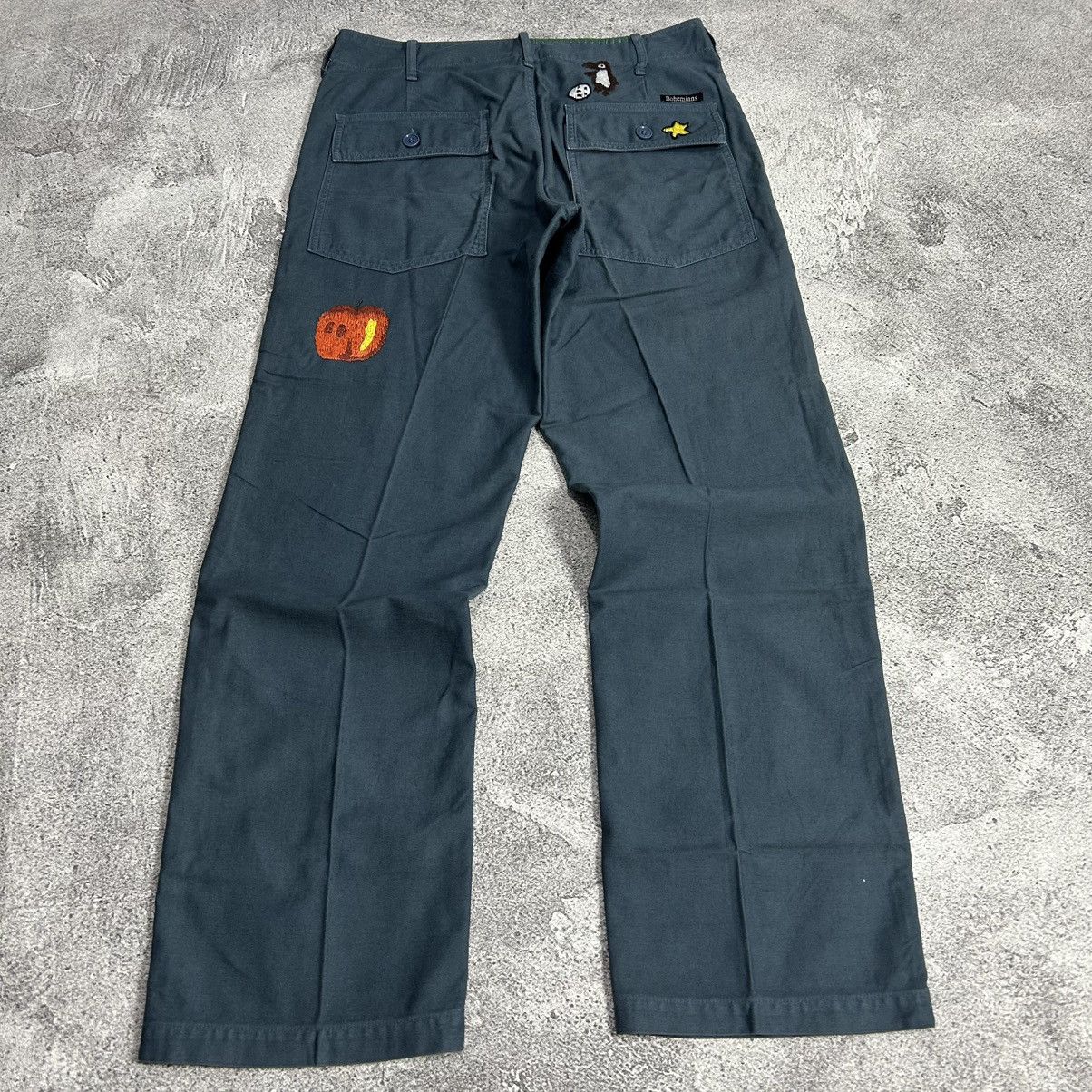 Japanese Brand Vintage Fatigue Pants Bohemian Wool Yarn Art Size US 32 / EU 48 - 9 Thumbnail