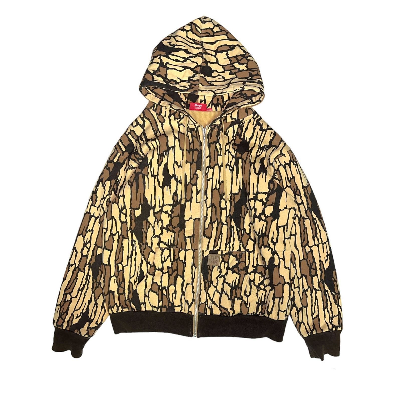 Supreme Supreme FW05 Cold World Tree Bark Thermal Zip-Up Hoodie 