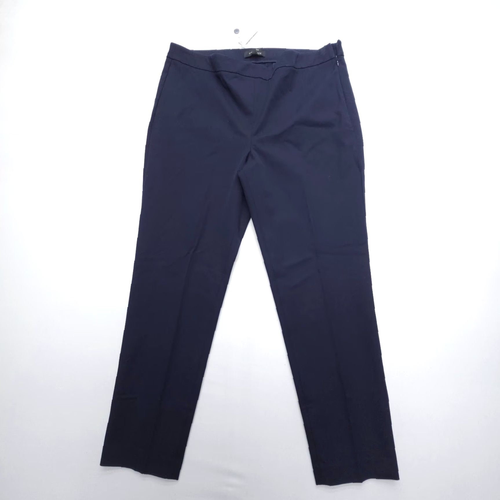 Talbots Chatham Pants Size 16 Navy Side Zip Stretch Career Work Dress Preppy NWT