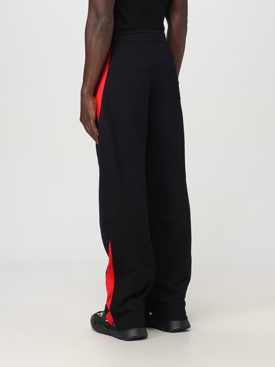 Alexander McQueen ALEXANDER MCQUEEN red black twisted stripe jogger sweatpants Size US 32 / EU 48 - 5 Thumbnail