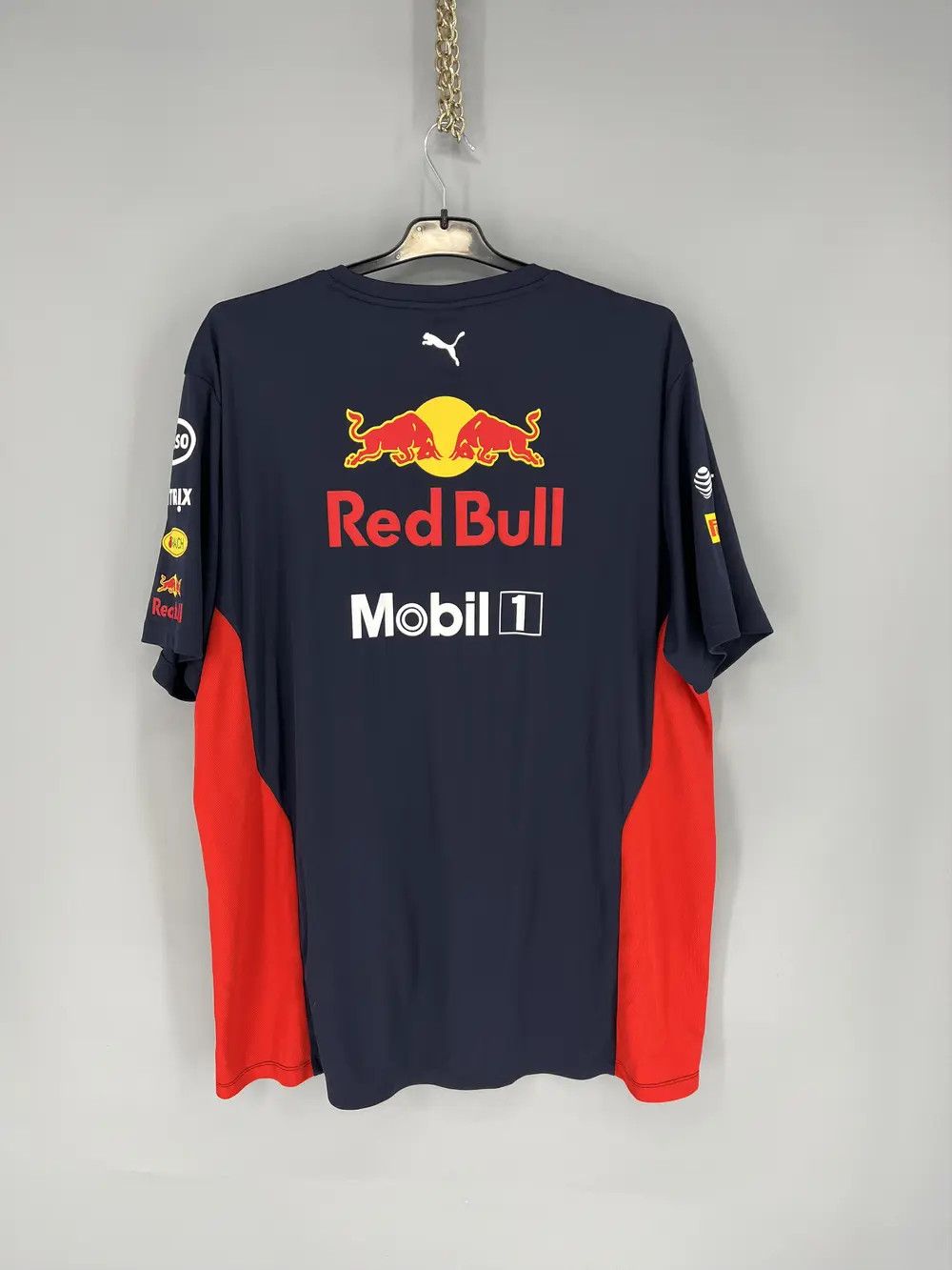 Formula 1 Aston Martin Red Bull Racing Team Puma F-1 Tee y2k Size US XXL / EU 58 / 5 - 11 Thumbnail