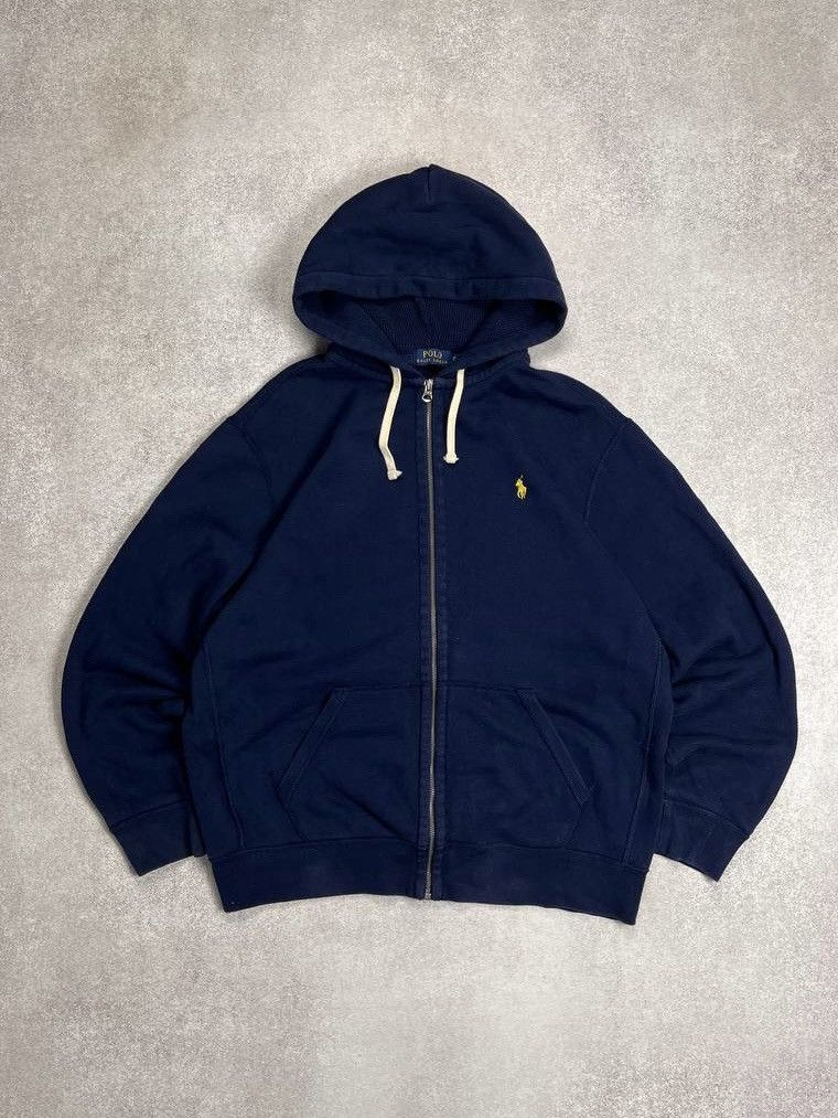 Polo Ralph Lauren × Vintage Vintage Polo Ralph Lauren Boxy Zip Hoodie Y2K XL Size US XL / EU 56 / 4 - 1 Thumbnail