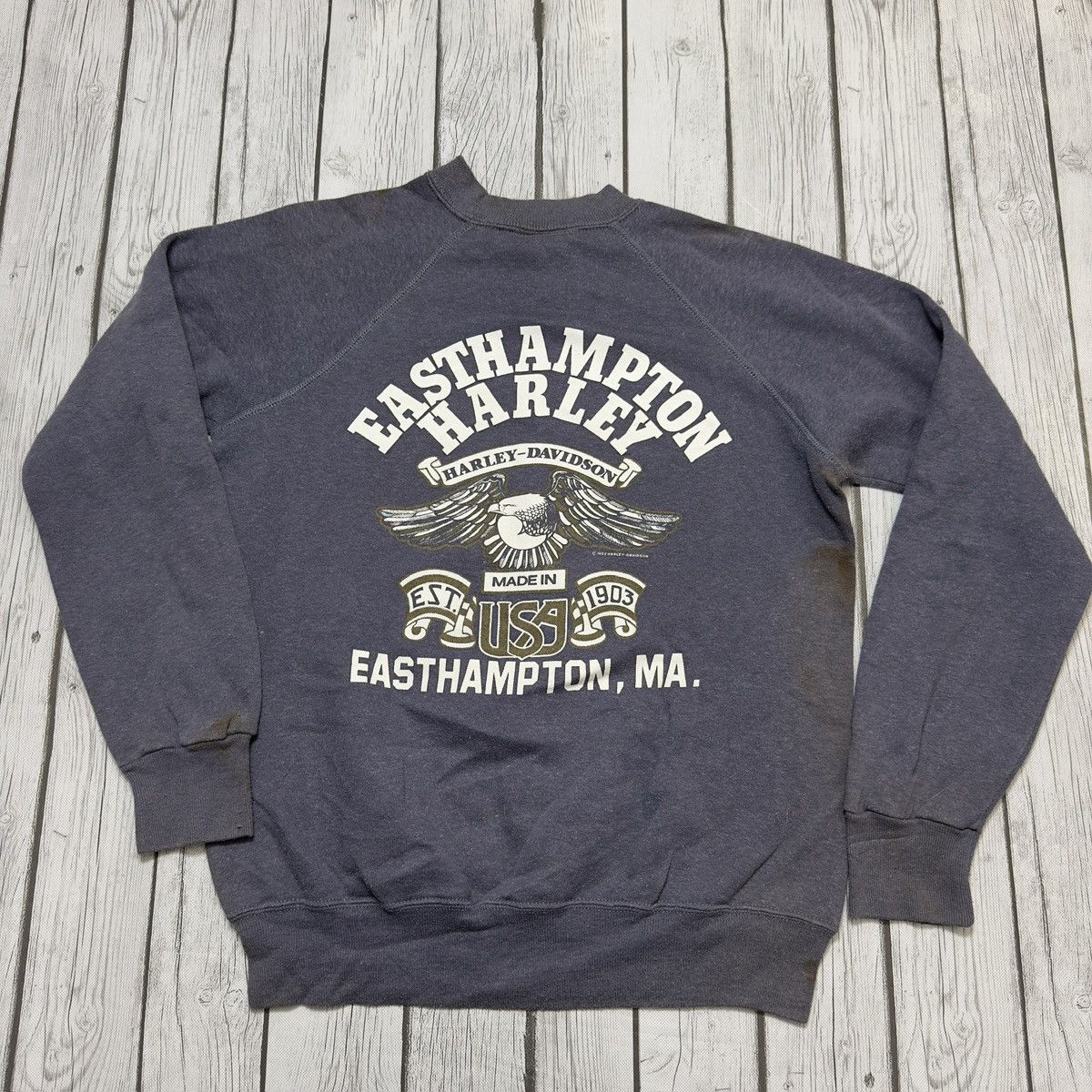 Harley Davidson × Vintage Vintage Harley Davidson sweatshirt Size US M / EU 48-50 / 2 - 2 Thumbnail
