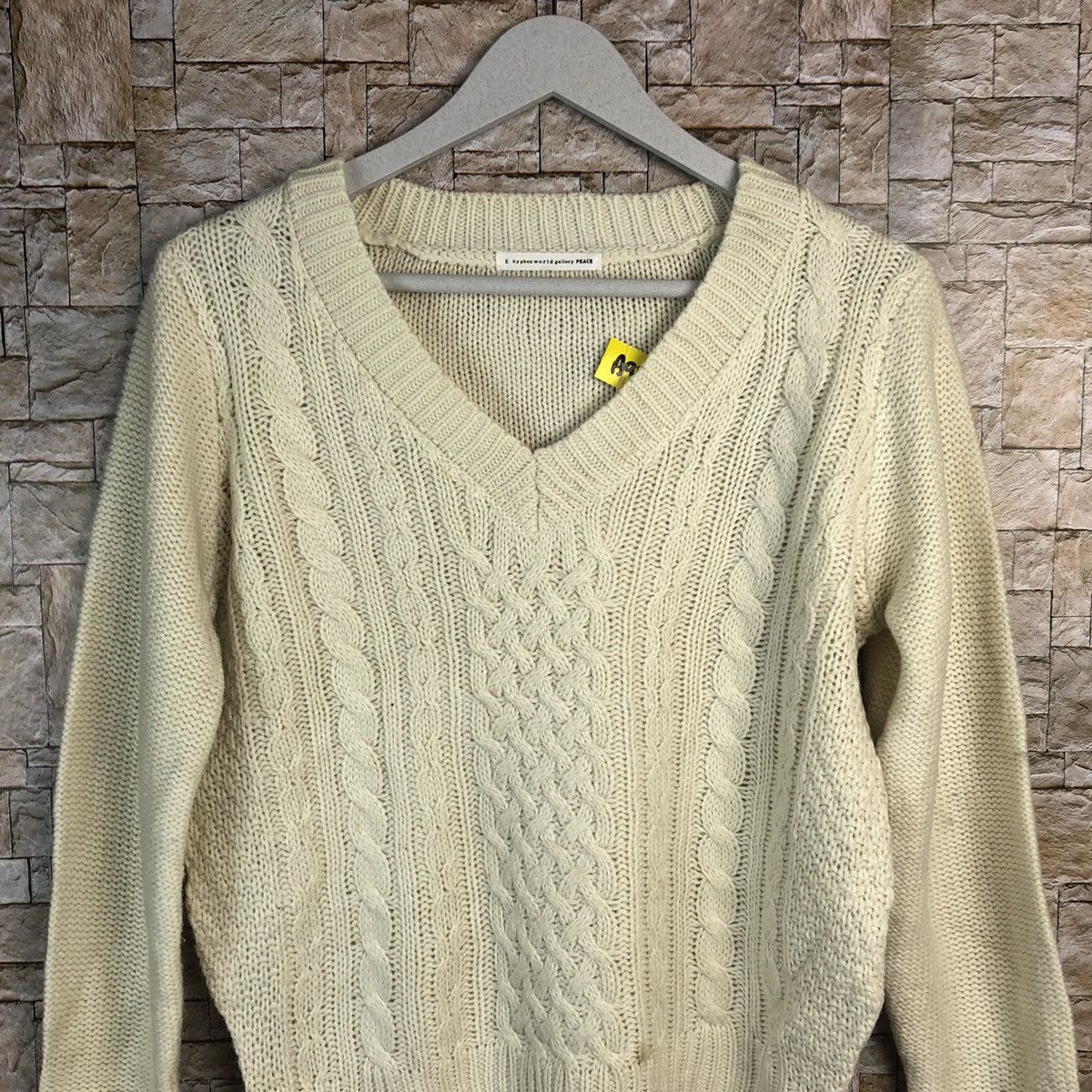Homespun Knitwear × Japanese Brand Hypen Worl Gallery White Knitwear #A922 Size M / US 6-8 / IT 42-44 - 5 Thumbnail