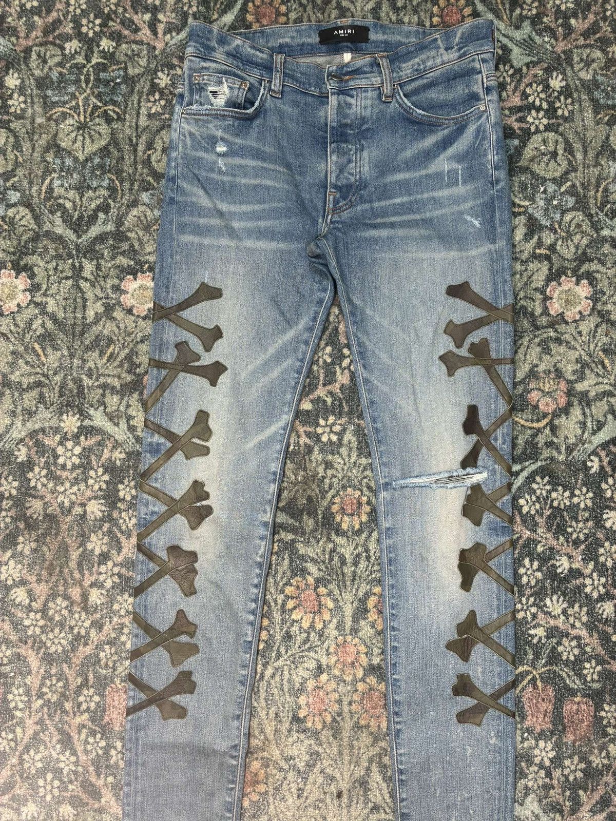Amiri Amiri Camo Bone Denim Size US 30 / EU 46 - 3 Thumbnail