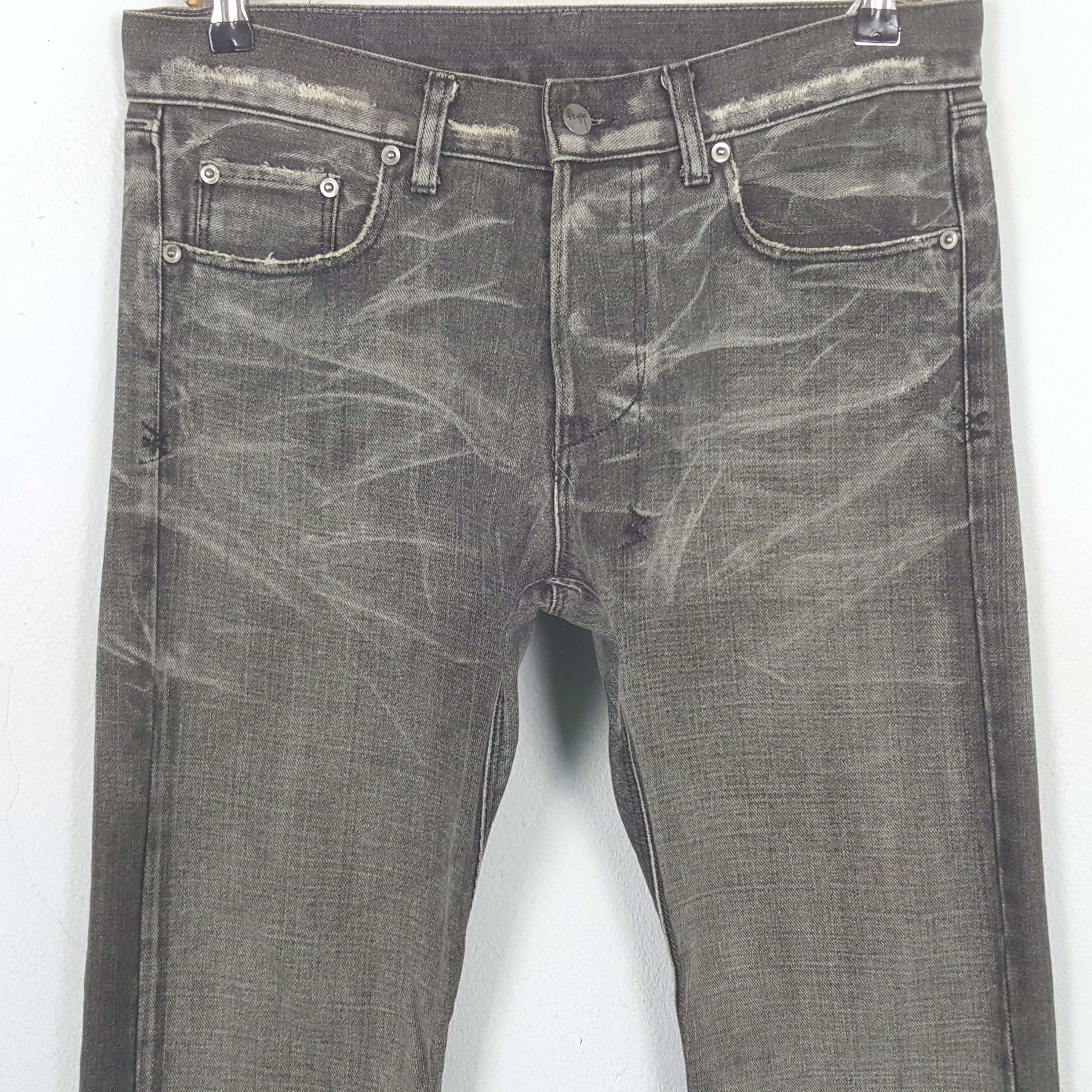 Japanese Brand Vintage Tsubi Rare Streetwear Black Jeans Size US 33 - 2 Thumbnail