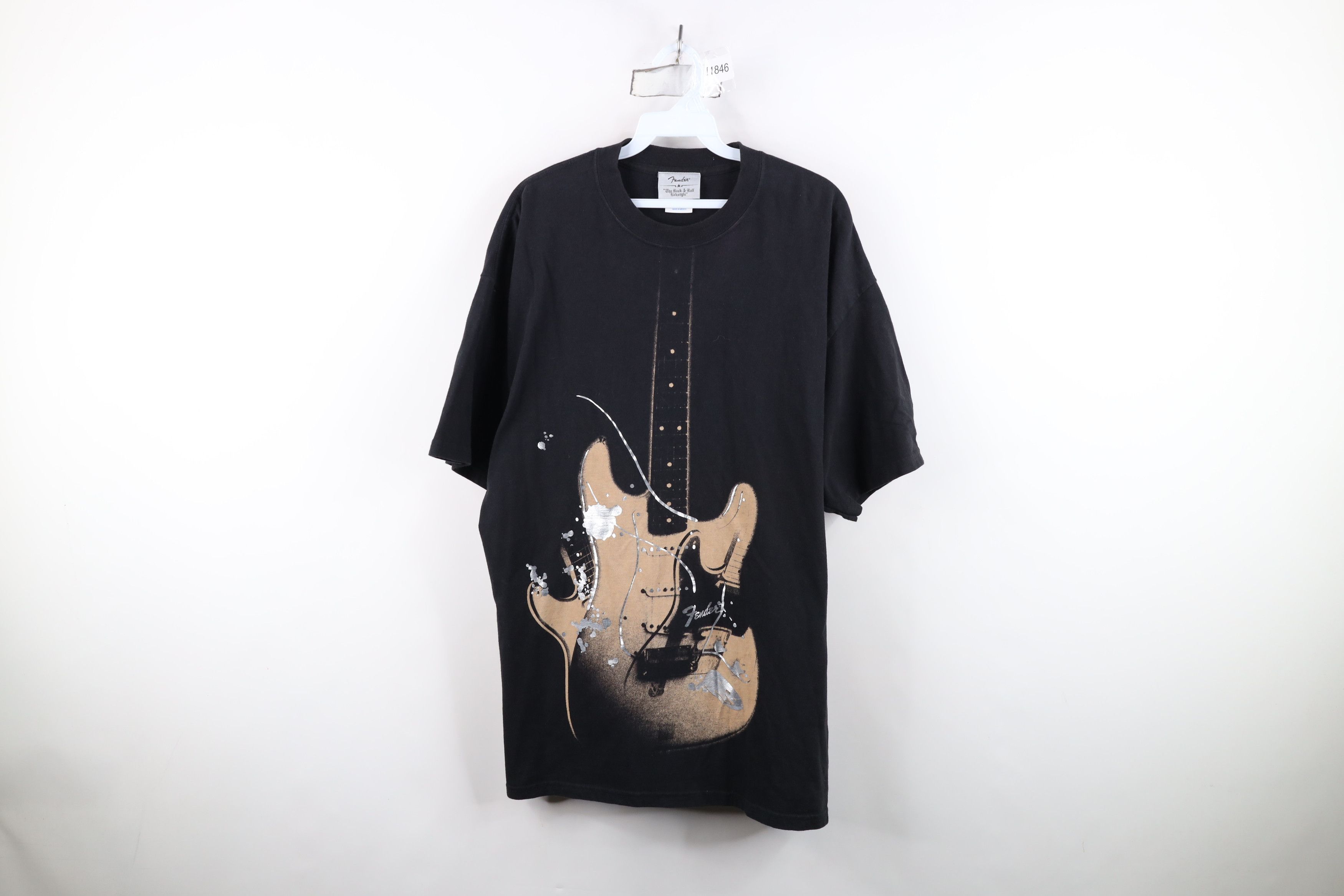 Fender Vintage Fender Guitars Spell Musician Guitar T-Shirt Black Size US XL / EU 56 / 4 - 1 Thumbnail