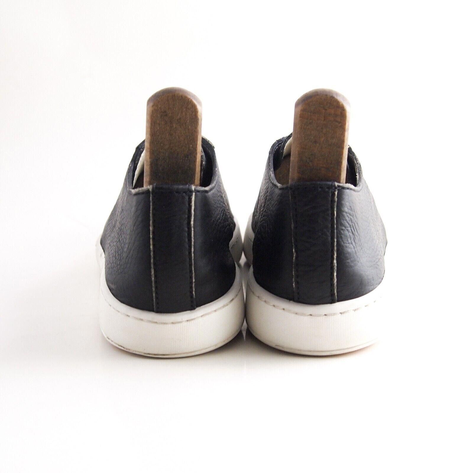 Santoni Santoni Low Top Sneakers Black Leather US 11.5 EU 44.5 Size US 11.5 / EU 44-45 - 7 Thumbnail