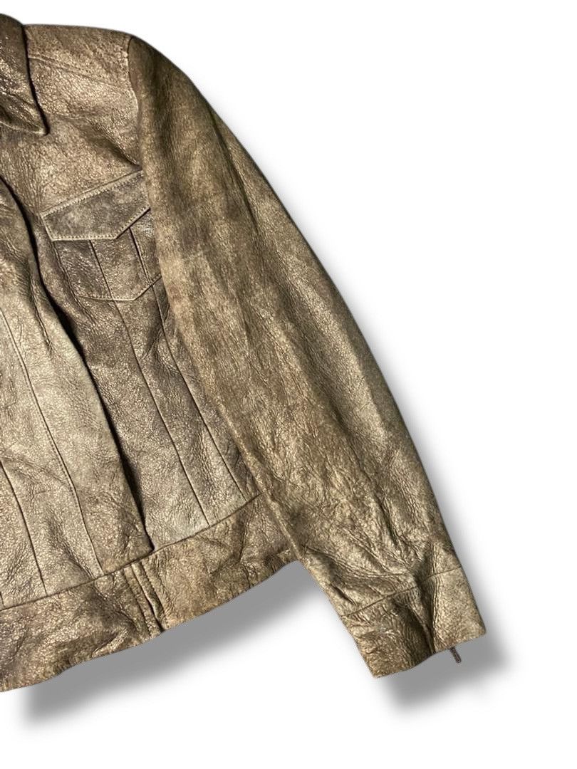 Japanese Brand DeDanae Japanese Brand Crop Leather Jacket (137) Size US XXS / EU 40 - 7 Thumbnail