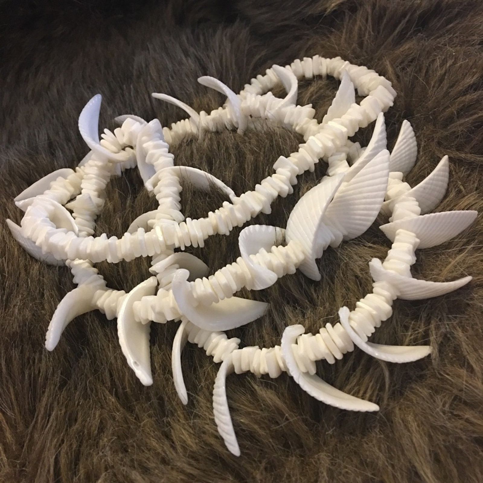 Vintage Vintage natural shell long length necklace Size ONE SIZE - 6 Thumbnail