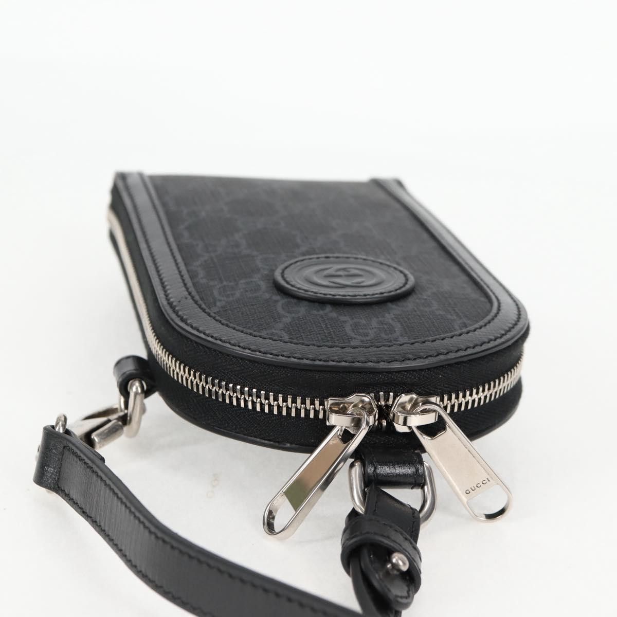 Gucci GUCCI GG Supreme Shoulder Bag Pvc Black Silver Size ONE SIZE - 6 Thumbnail