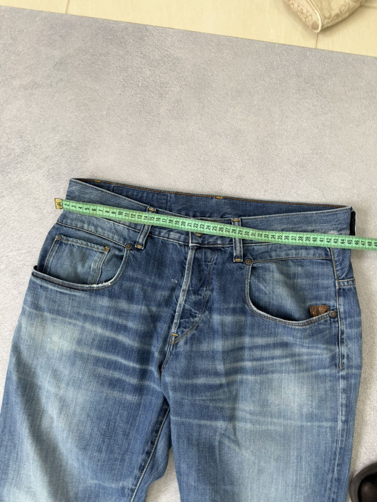 G-Star Vintage 00s Washed G-Star Diesel Hedi Slimane Style Jeans Size US 33 - 11 Thumbnail