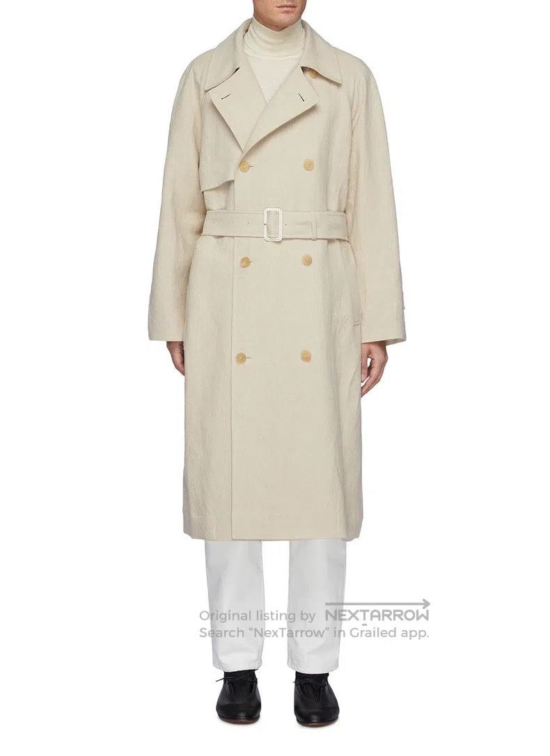 The Row The Row Trench coat beige linen wool Size M / US 6-8 / IT 42-44 - 2 Thumbnail