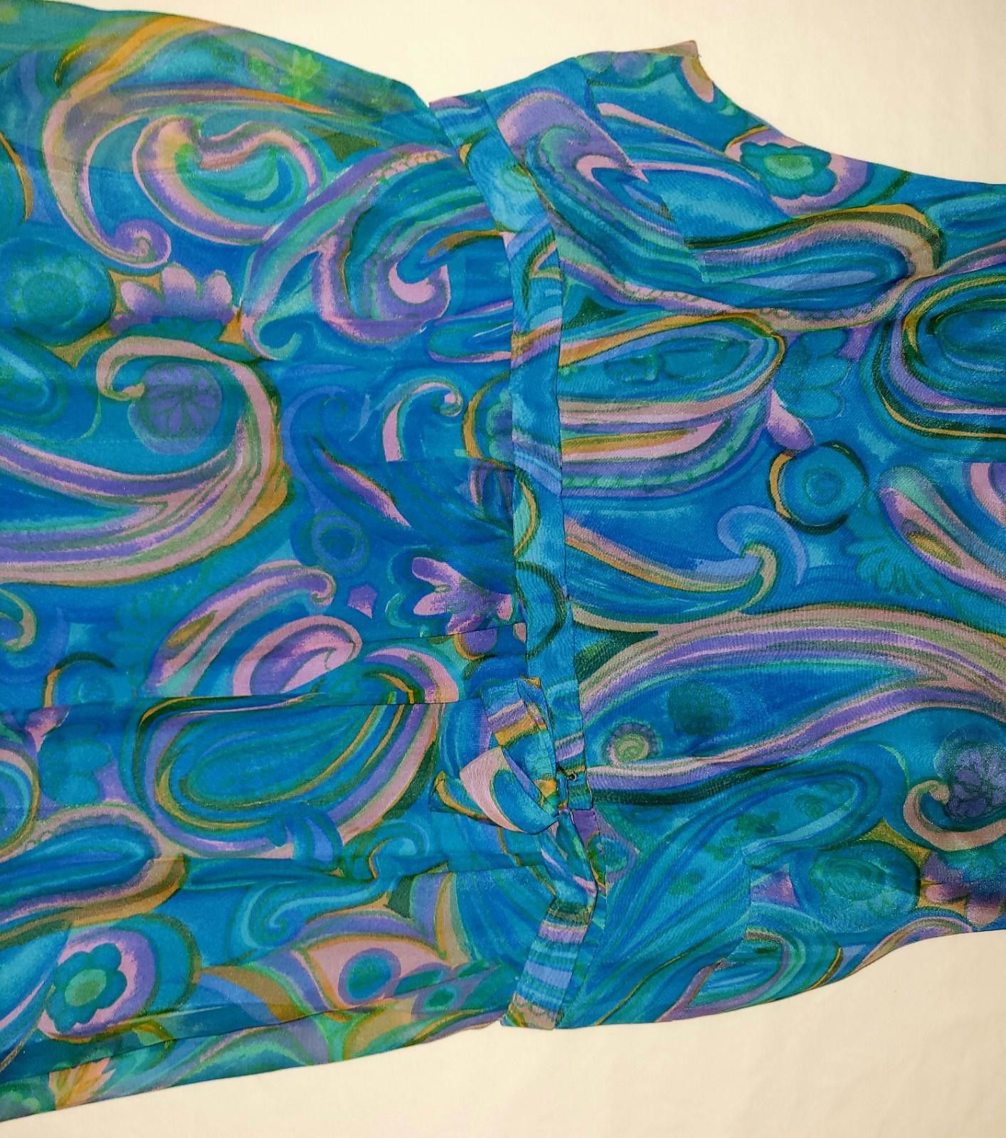 The Unbranded Brand 1960's Vintage womens size small paper a-line dress Size S / US 4 / IT 40 - 2 Thumbnail