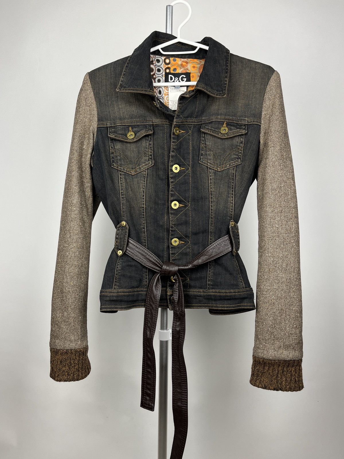 Dolce & Gabbana Rare🔥Vintage Y2K D&G Denim Jacket with Wool