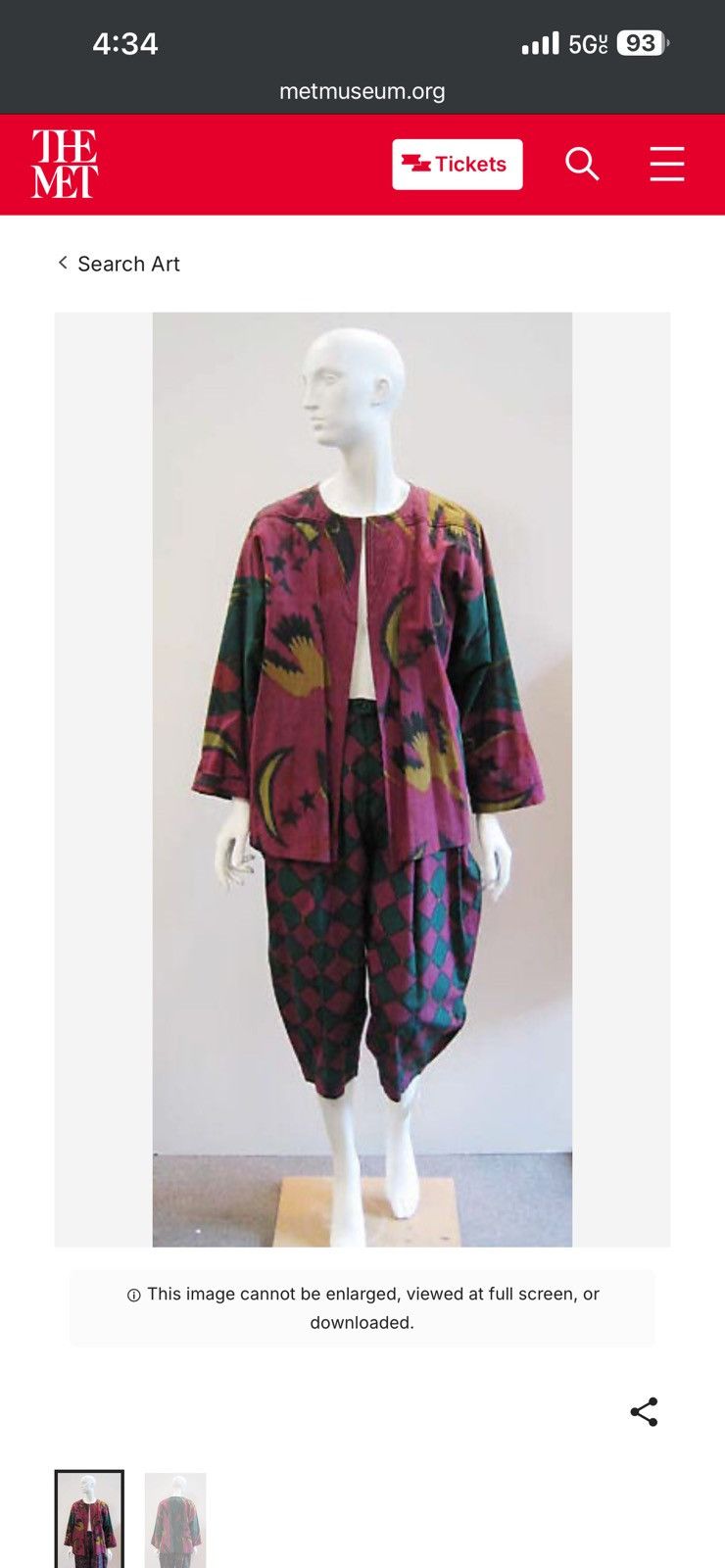 Issey Miyake S/S 1979 Met Museum Kimono Size ONE SIZE - 2 Thumbnail