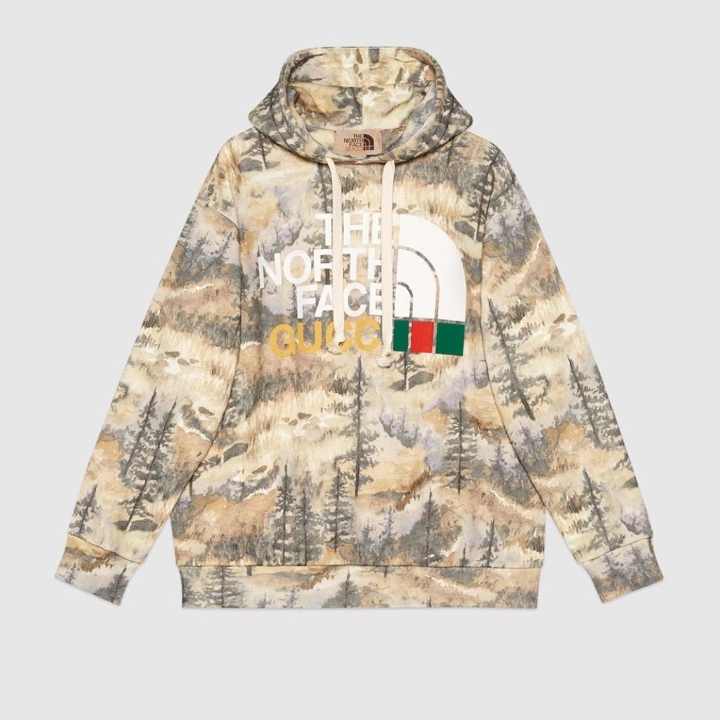 Gucci 🔥$2.9K VALUE🔥Gucci x North Face Forest print Hoodie Size US S / EU 44-46 / 1 - 1 Thumbnail