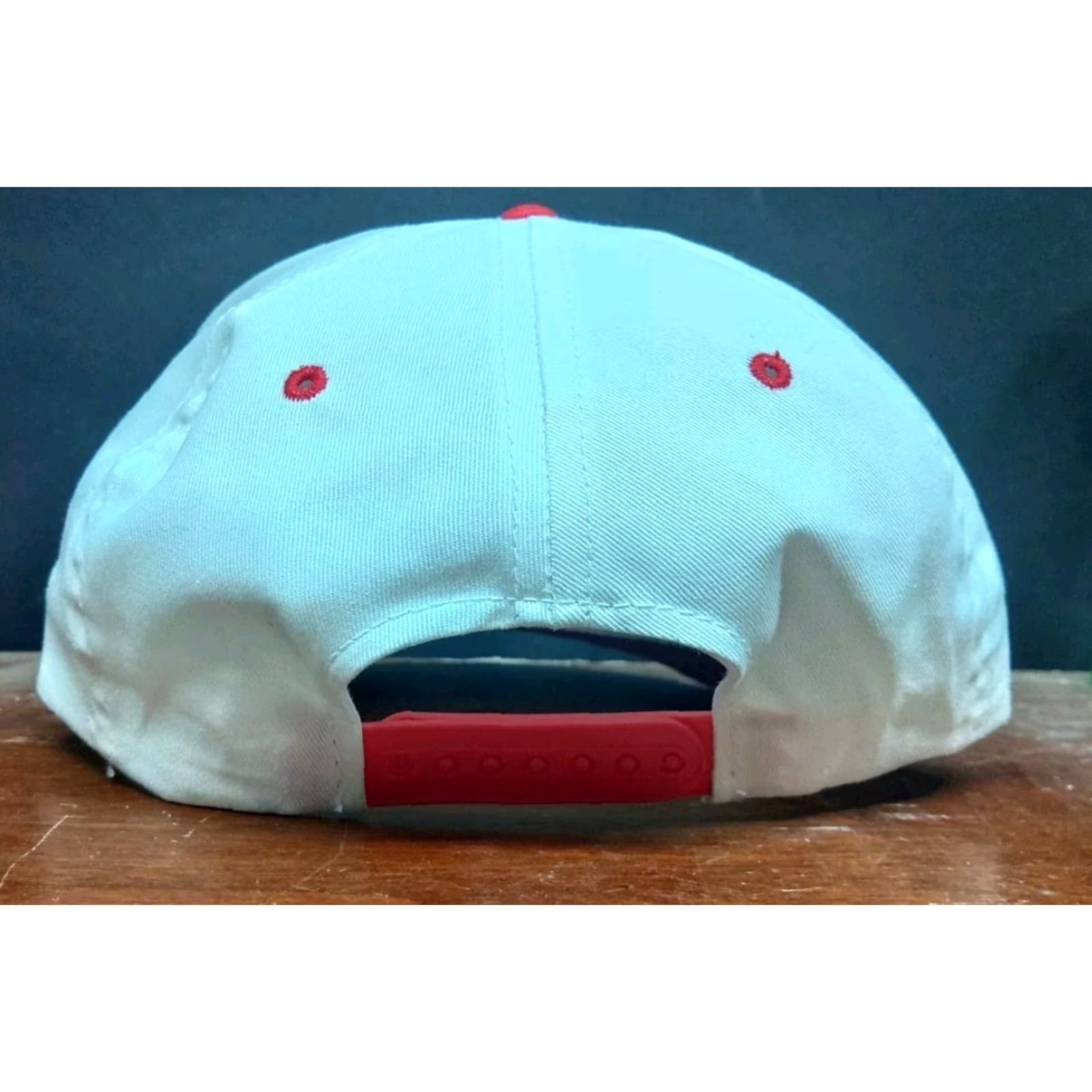 Vintage VTG 80s Carolina's Rigging White Red Snapback Hat One Size Men Cotton Foam Canvas Adjustable Trucker 80s Fisherman Vintage Size ONE SIZE - 6 Thumbnail