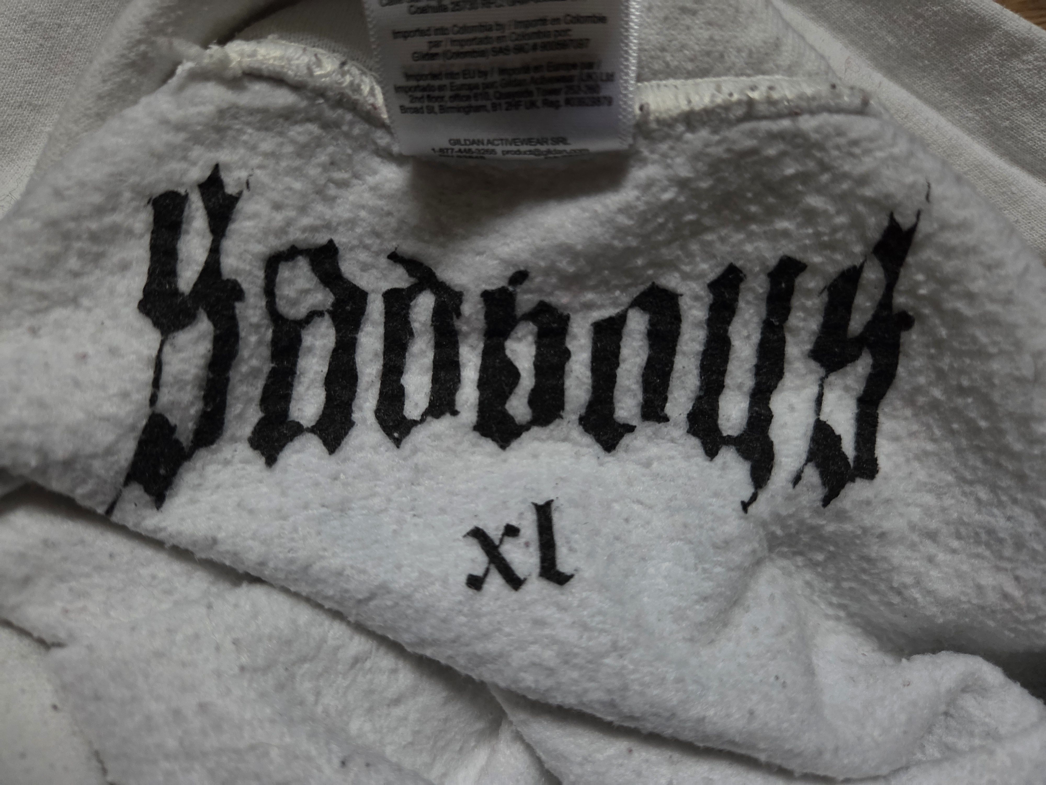 Drain Gang × Sad Boys Warlord Tour white hoodie (2016) Size US XL / EU 56 / 4 - 8 Thumbnail