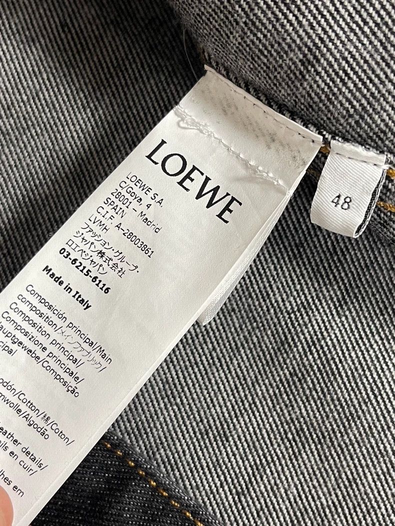 Loewe Loewe Black and gray denim jacket Size US XS / EU 42 / 0 - 4 Thumbnail