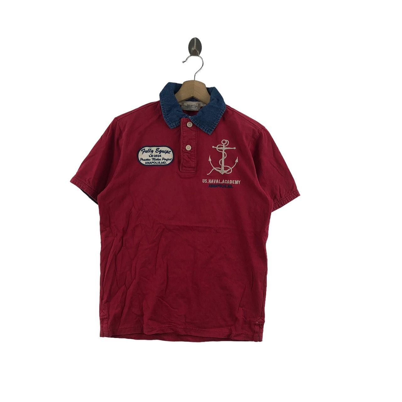 Other BACK NUMBER US Naval Academy Polo Tee Shirt Top Patchwork Size S / US 4 / IT 40 - 1 Thumbnail