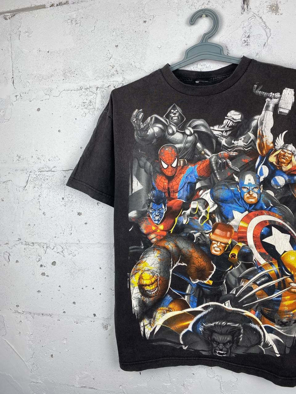 Marvel Comics Vintage Marvel Mad Engine Spider Man Faded T-shirt Size US M / EU 48-50 / 2 - 2 Thumbnail