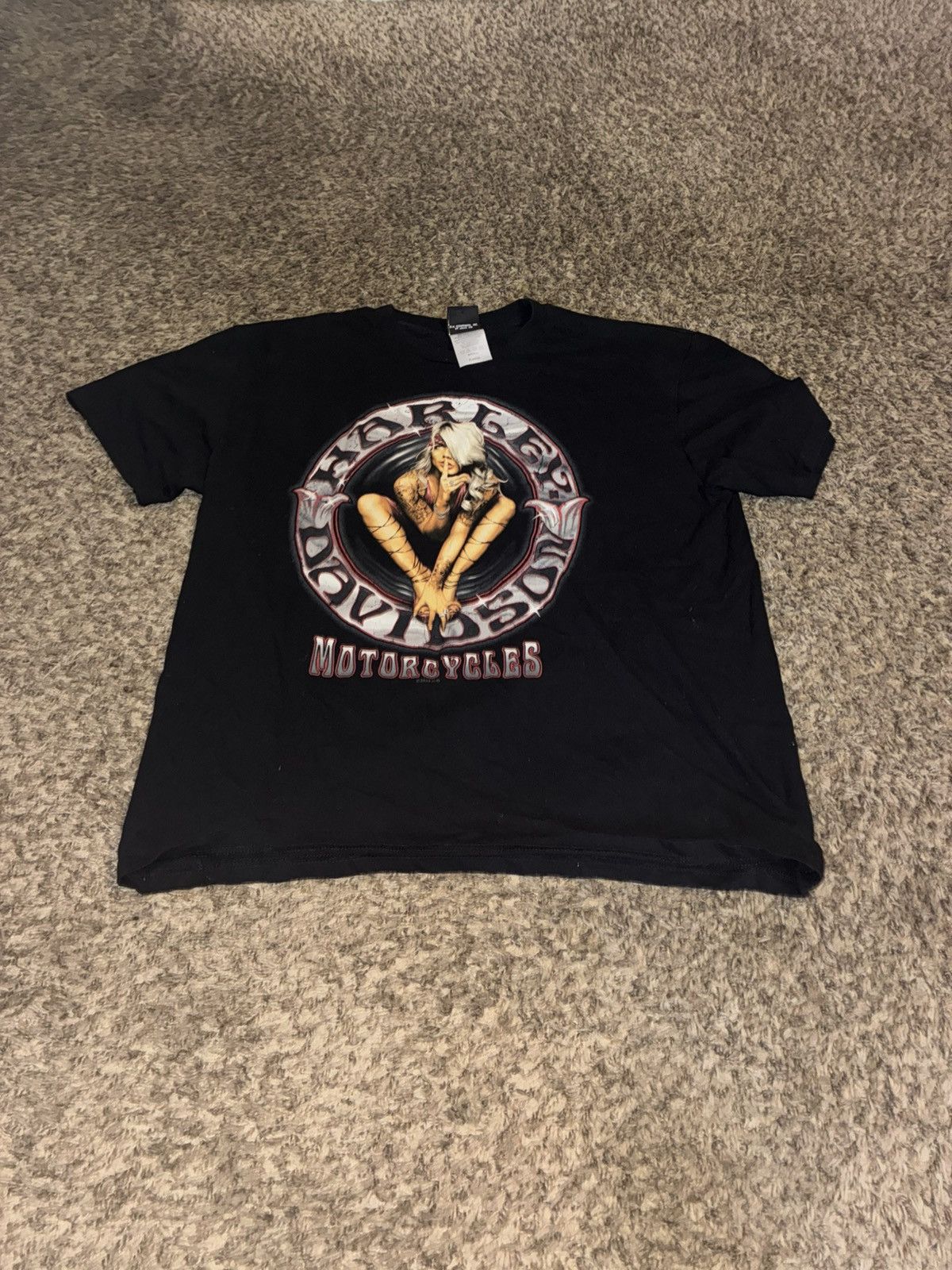 Harley Davidson Y2k Harley Davidson T shirt Size US XL / EU 56 / 4 - 1 Thumbnail