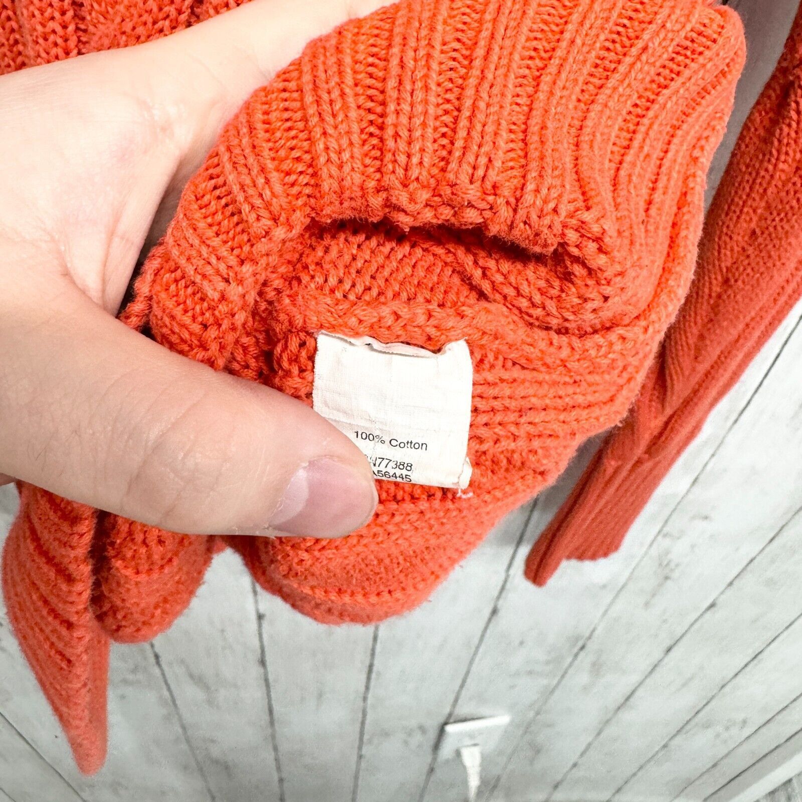 J.Crew J.Crew Small Cable Knit Pullover Sweater Orange Long Sleeve Size S / US 4 / IT 40 - 3 Thumbnail