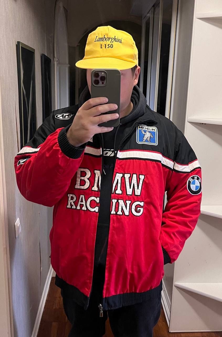 Vintage Vintage 90s BMW Racing Team Jacket Size XL Two side Size US XL / EU 56 / 4 - 16 Thumbnail
