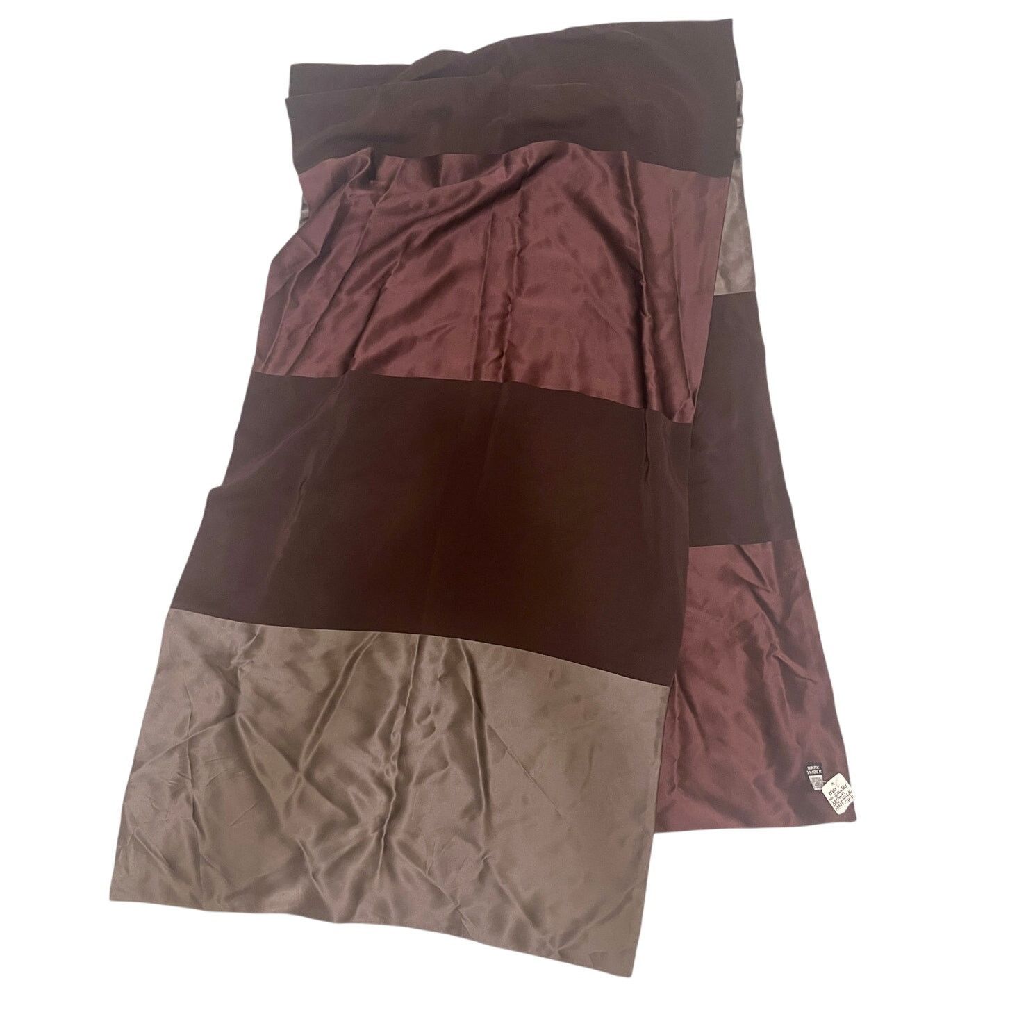 Other Mark Snider 100% Silk Scarf - Shades of Brown Made in U.S.A Size ONE SIZE - 1 Thumbnail
