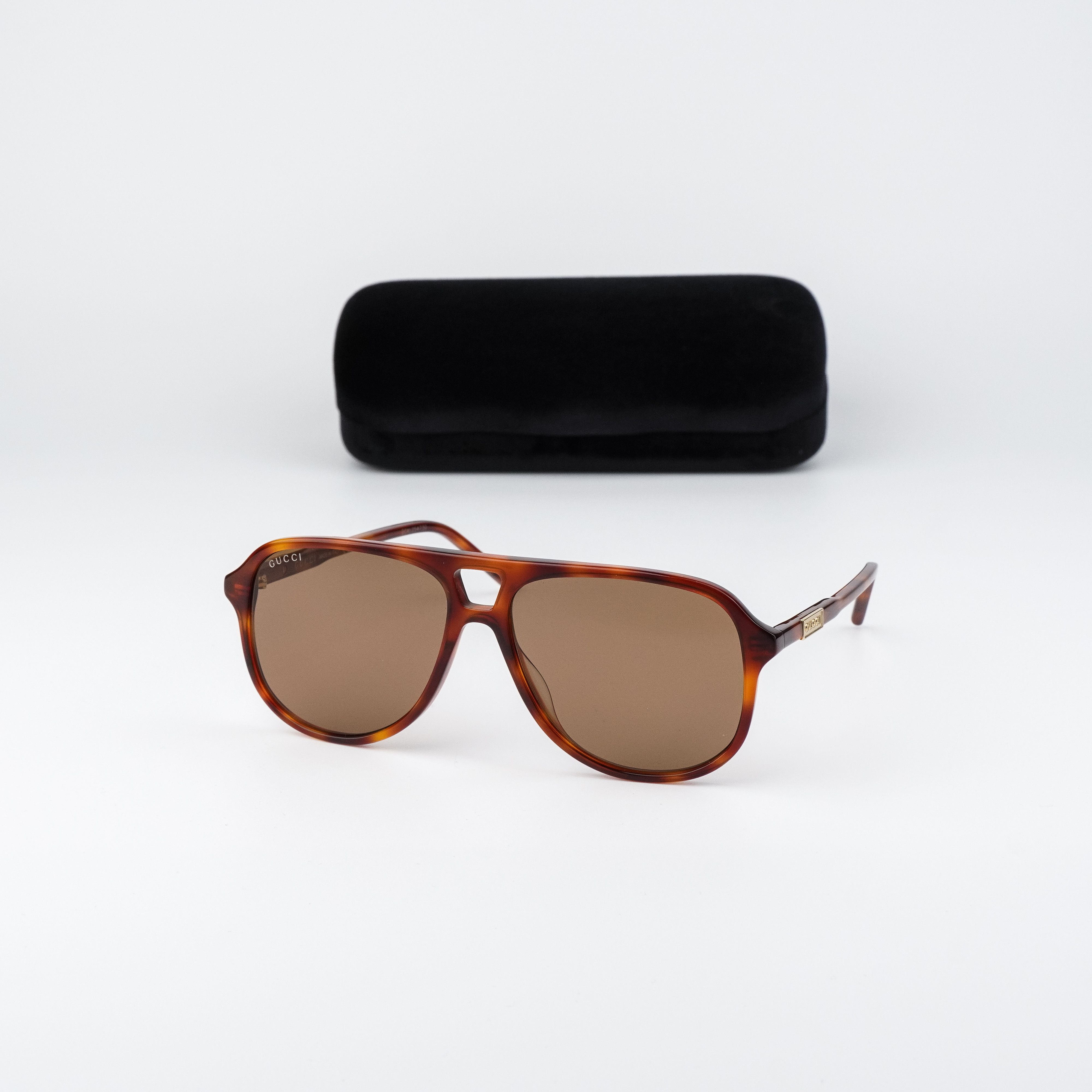 Gucci Women Sunglasses Havana Brown Pilot GG1156S 003 NEW AUTHENTIC Gucci GG2164S 002 Havana Brown Sunglasses - eye-oo.com main image 4