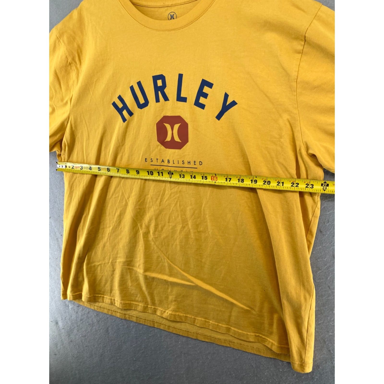 Hurley Hurley Men's TShirt 2XL Yellow Logo Shirt Adult 2XL Yellow Hurley Logo Beach Colorful 90s Mens Size US XXL / EU 58 / 5 - 3 Thumbnail