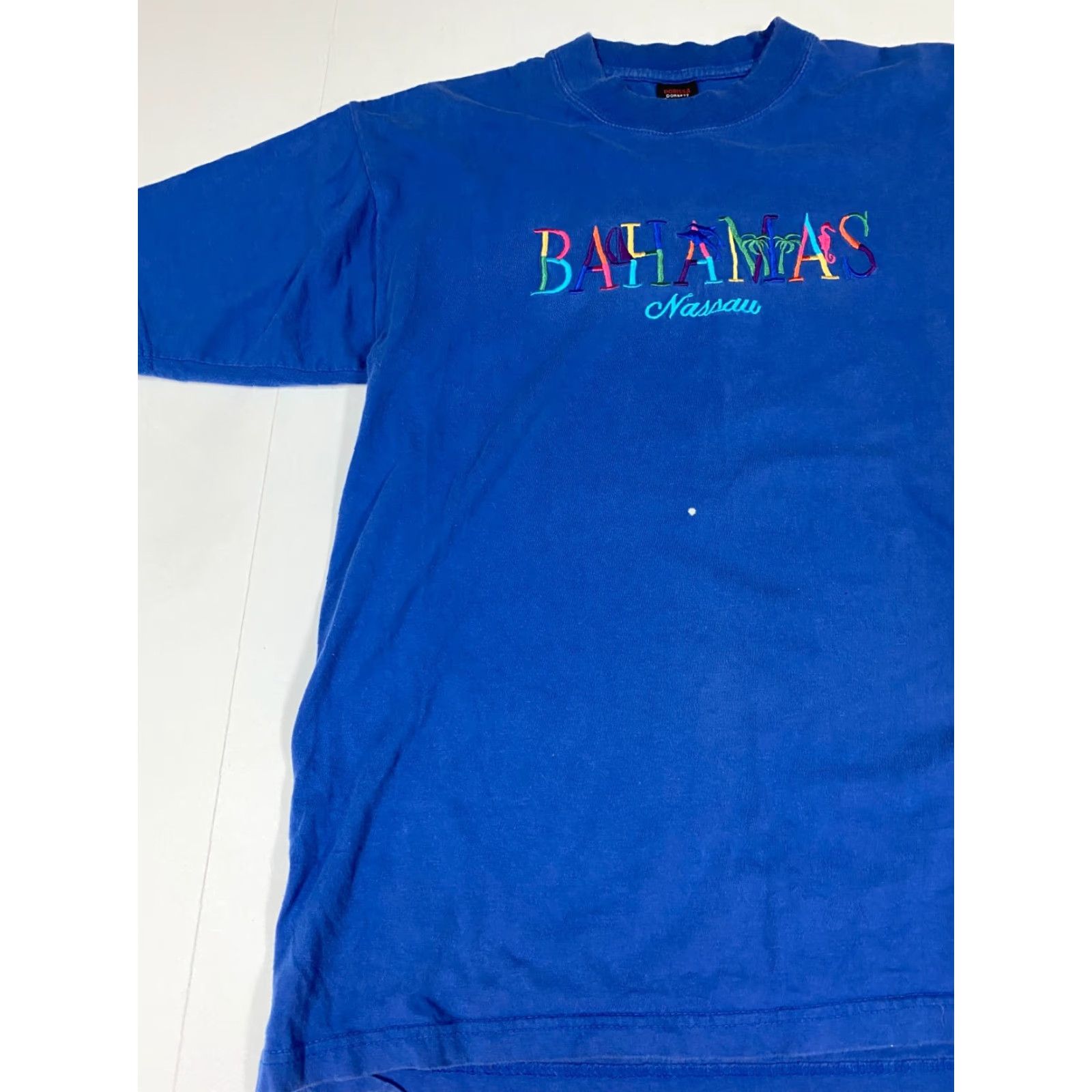 Vintage Dorissa Dorsett Bahamas Mens Shirt M Blue Short Sleeve Crew Neck Cotton Logo T-Shirt Regular Vintage No Size US M / EU 48-50 / 2 - 3 Thumbnail