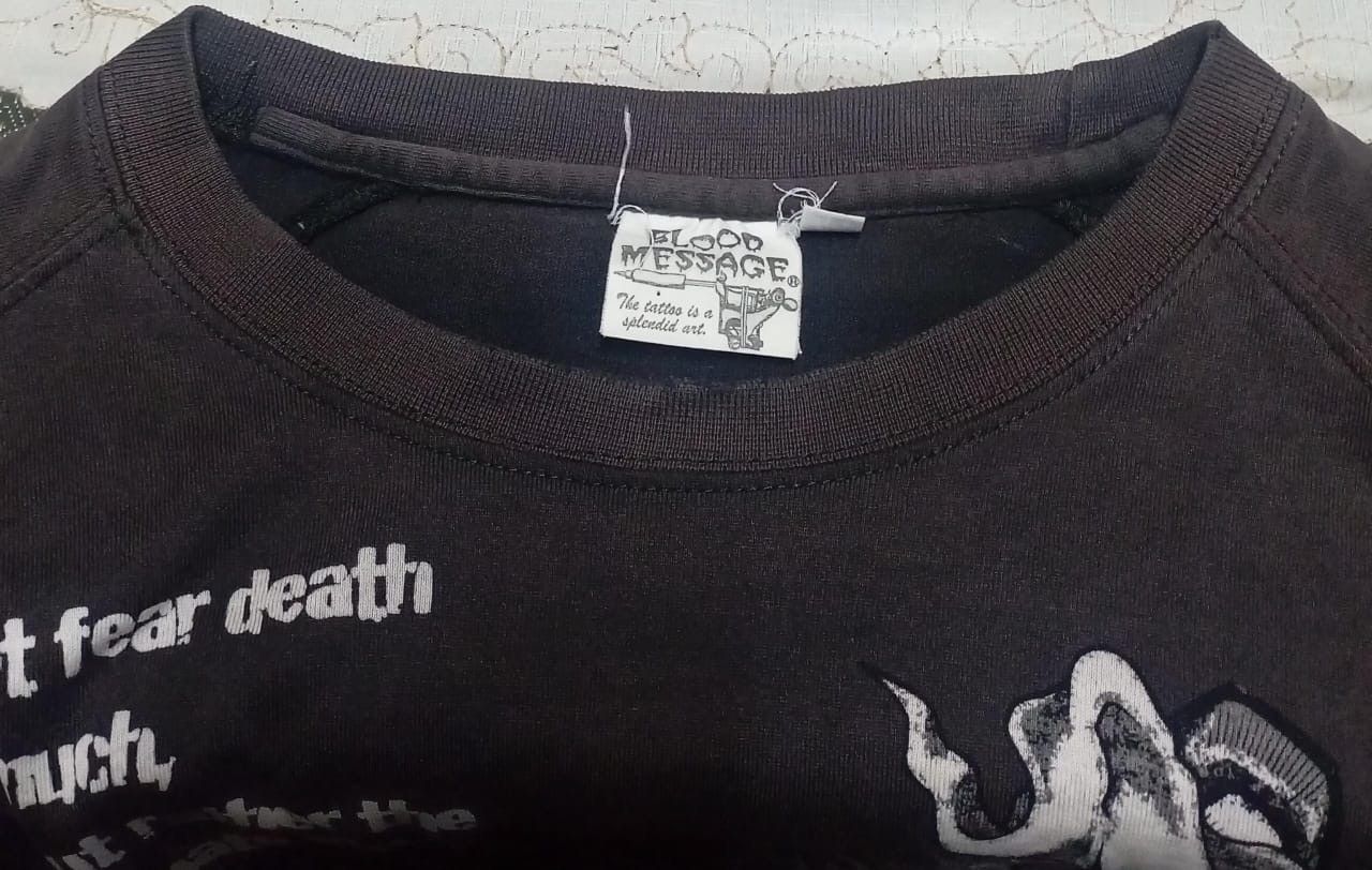 Other Distress Ted Company Blood Message Skull Long Sleeve Size US M / EU 48-50 / 2 - 3 Thumbnail