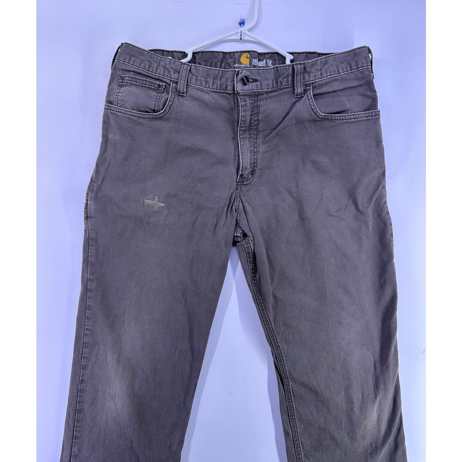 Carhartt Carhartt Straight Relaxed Fit Dark Grey Size 38/30 Jeans Size US 38 / EU 54 - 4 Thumbnail