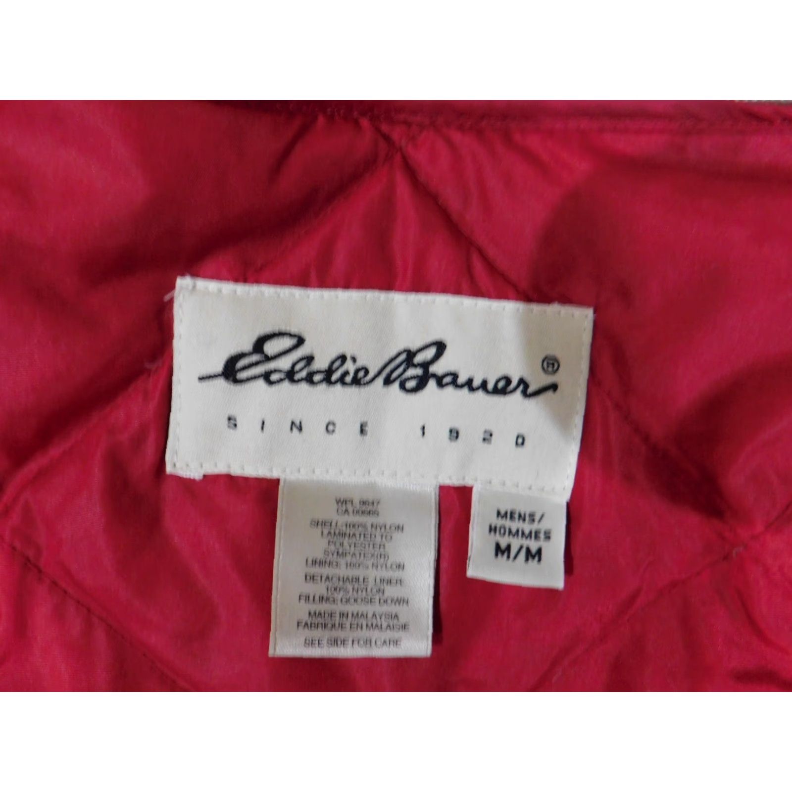 Eddie Bauer VINTAGE Eddie Bauer Jacket Mens Medium Beige goose down lined zip coat Parka Down Lined Hiking Walking Men Medium Beige Jacket Coat Size US M / EU 48-50 / 2 - 6 Thumbnail