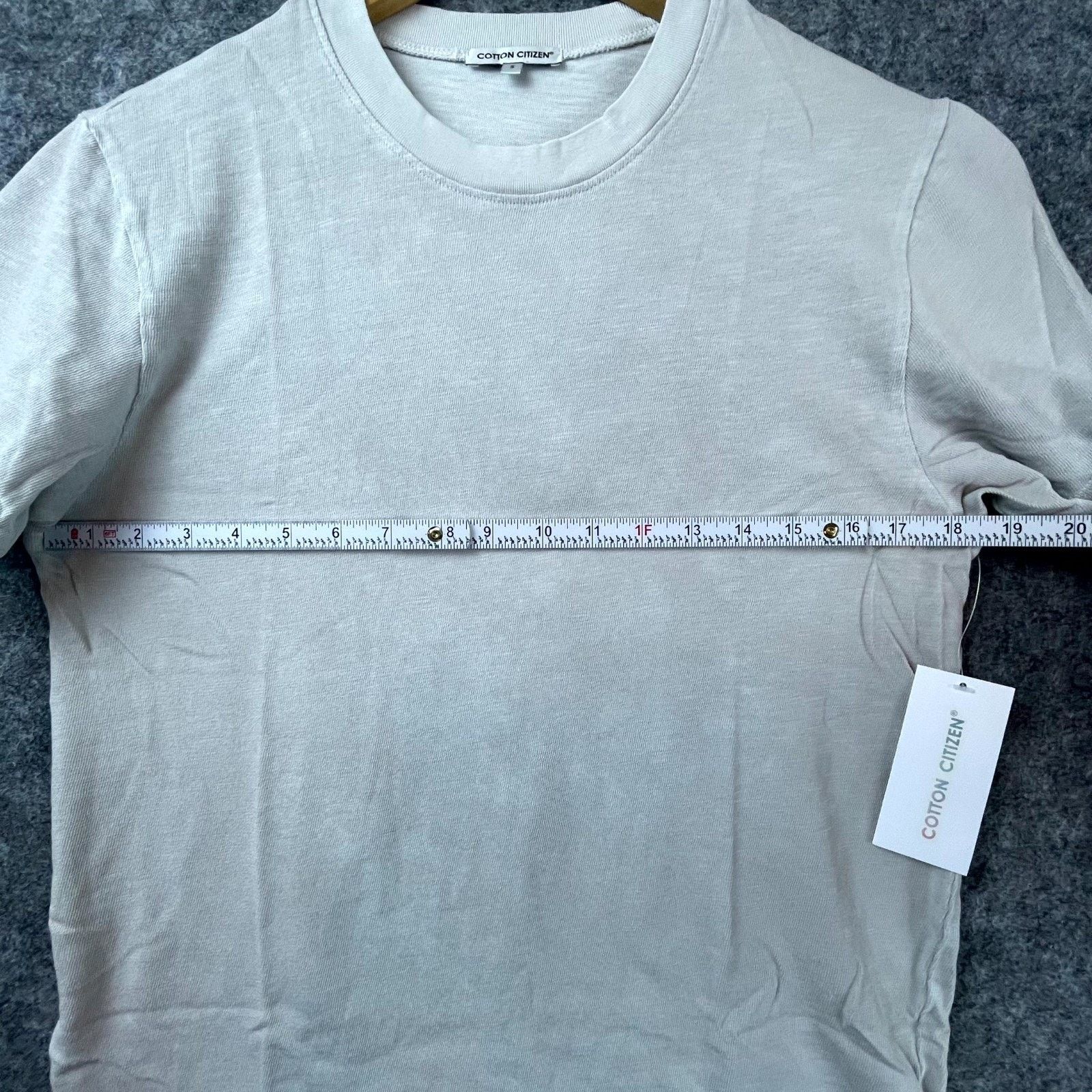 COTTONCITIZEN Cotton Citizen Presley T-Shirt Mens S Grey Short Sleeve USA Size US S / EU 44-46 / 1 - 3 Thumbnail
