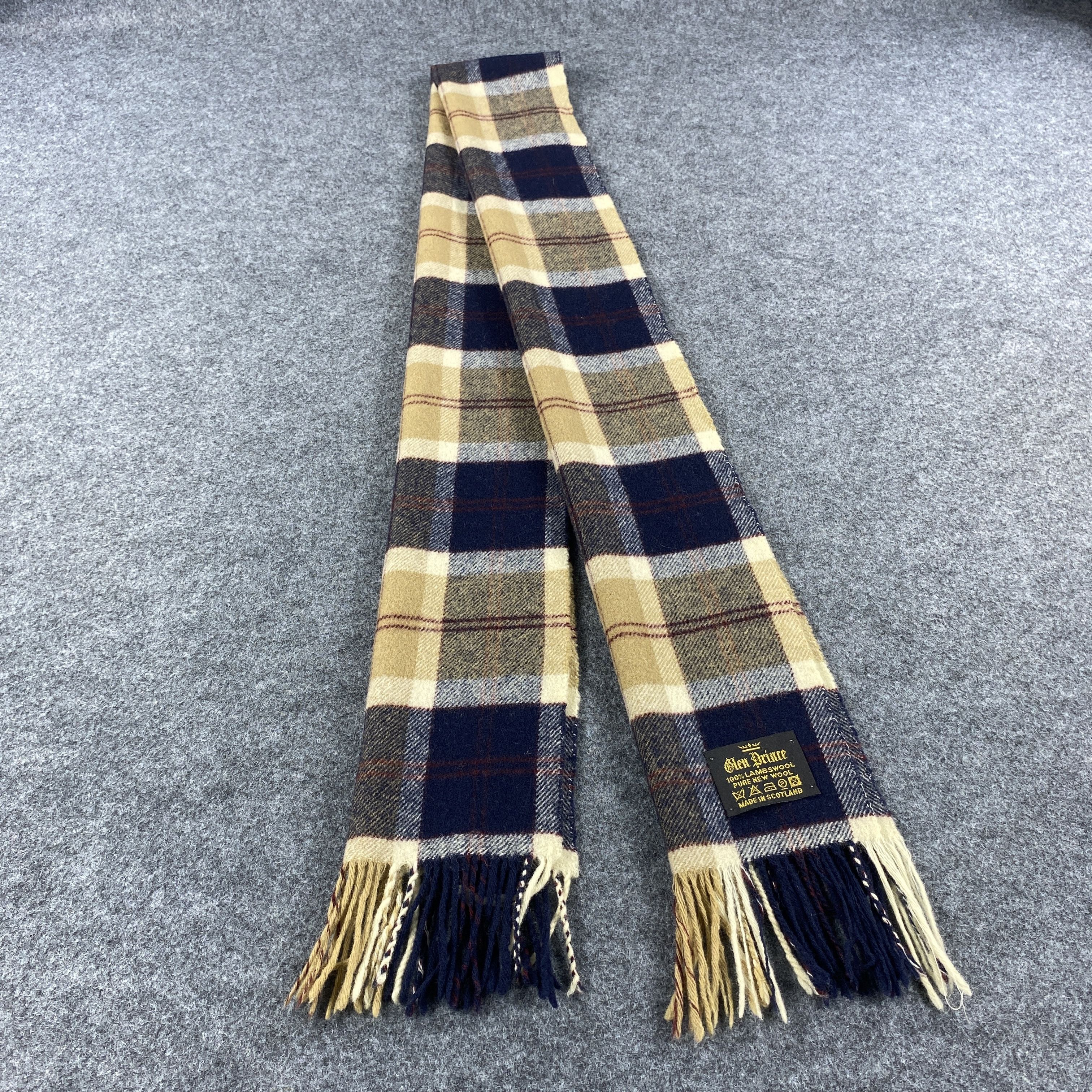 Vintage GF10555 Glen Prince Scarf Neck Wear Muffler Nova Check Size ONE SIZE - 1 Thumbnail