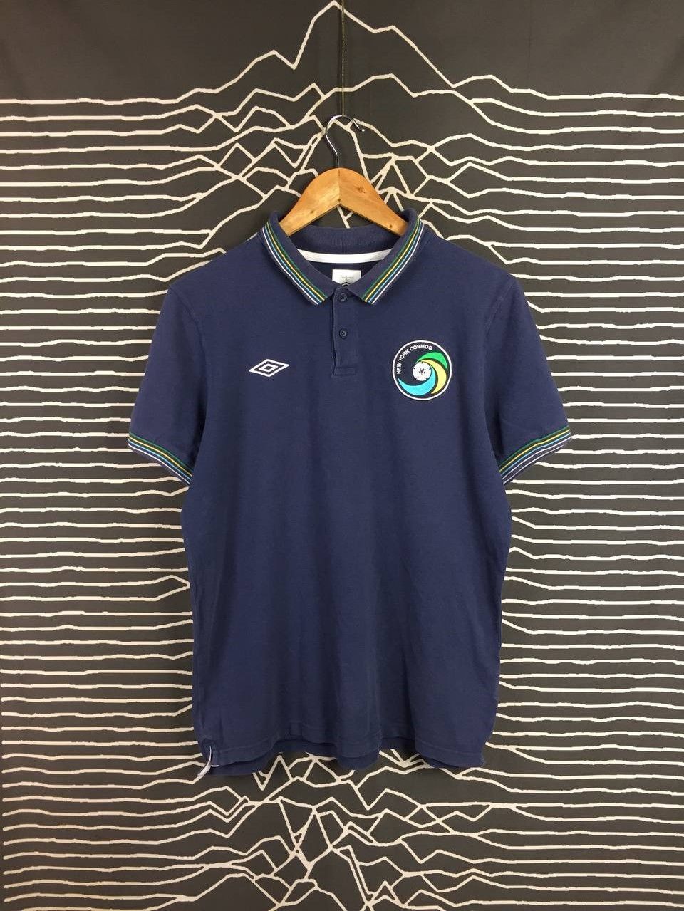 Umbro Vtg Umbro New York Cosmos Official Product Soccer Polo Shirt Size US L / EU 52-54 / 3 - 2 Thumbnail