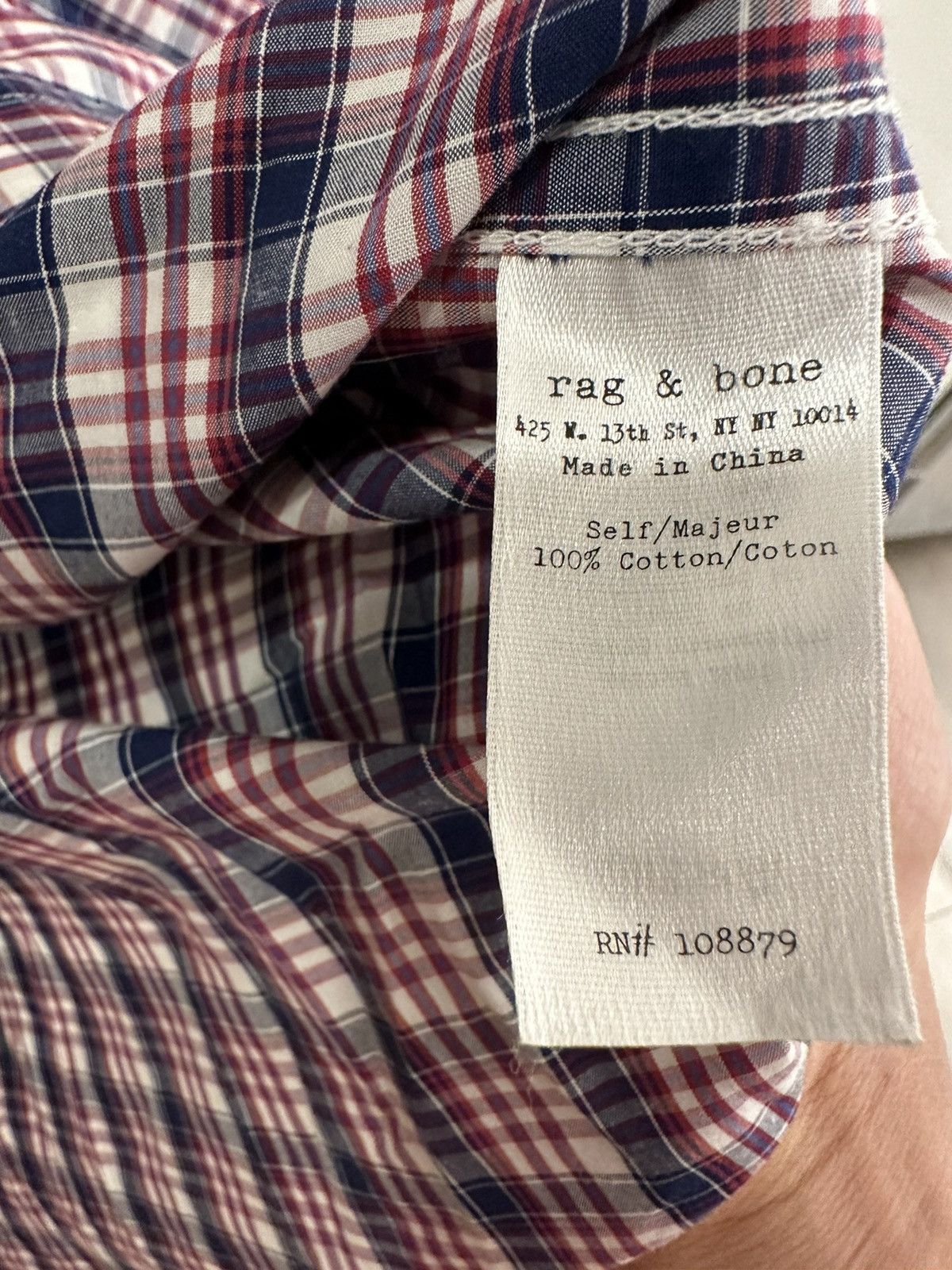 Rag & Bone Rag & Bone Checkered Dress Shirt Size US S / EU 44-46 / 1 - 3 Thumbnail