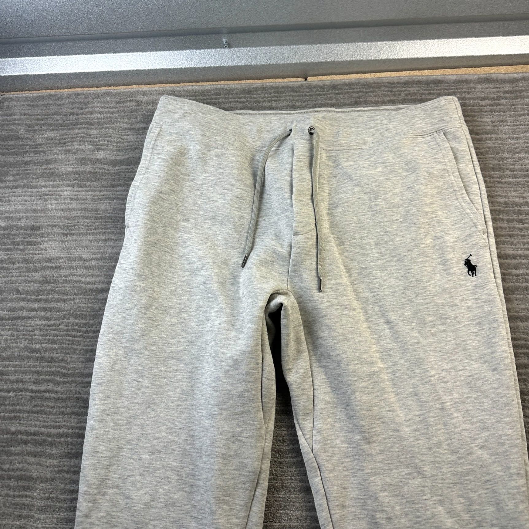 Polo Ralph Lauren Polo Ralph Lauren Pants Jogger XL Mens Gray Double Knit Tech Fleece Athletic Activewear Size US XL / EU 56 / 4 - 3 Thumbnail