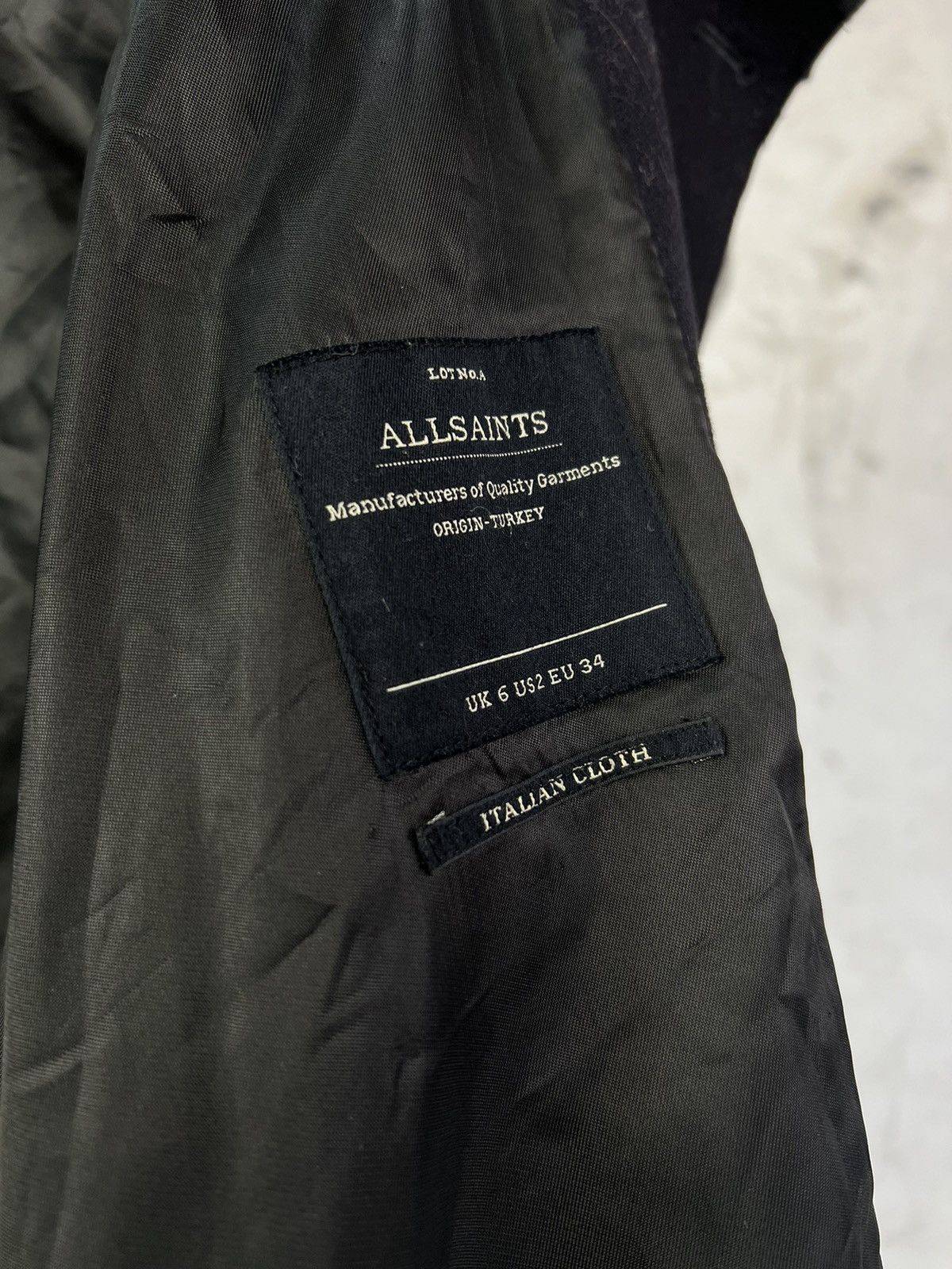 Allsaints Allsaints Hoxton Monument Coat Jacket Size XXS - XS 2 Size XXS / US 00 / IT 34 - 7 Thumbnail