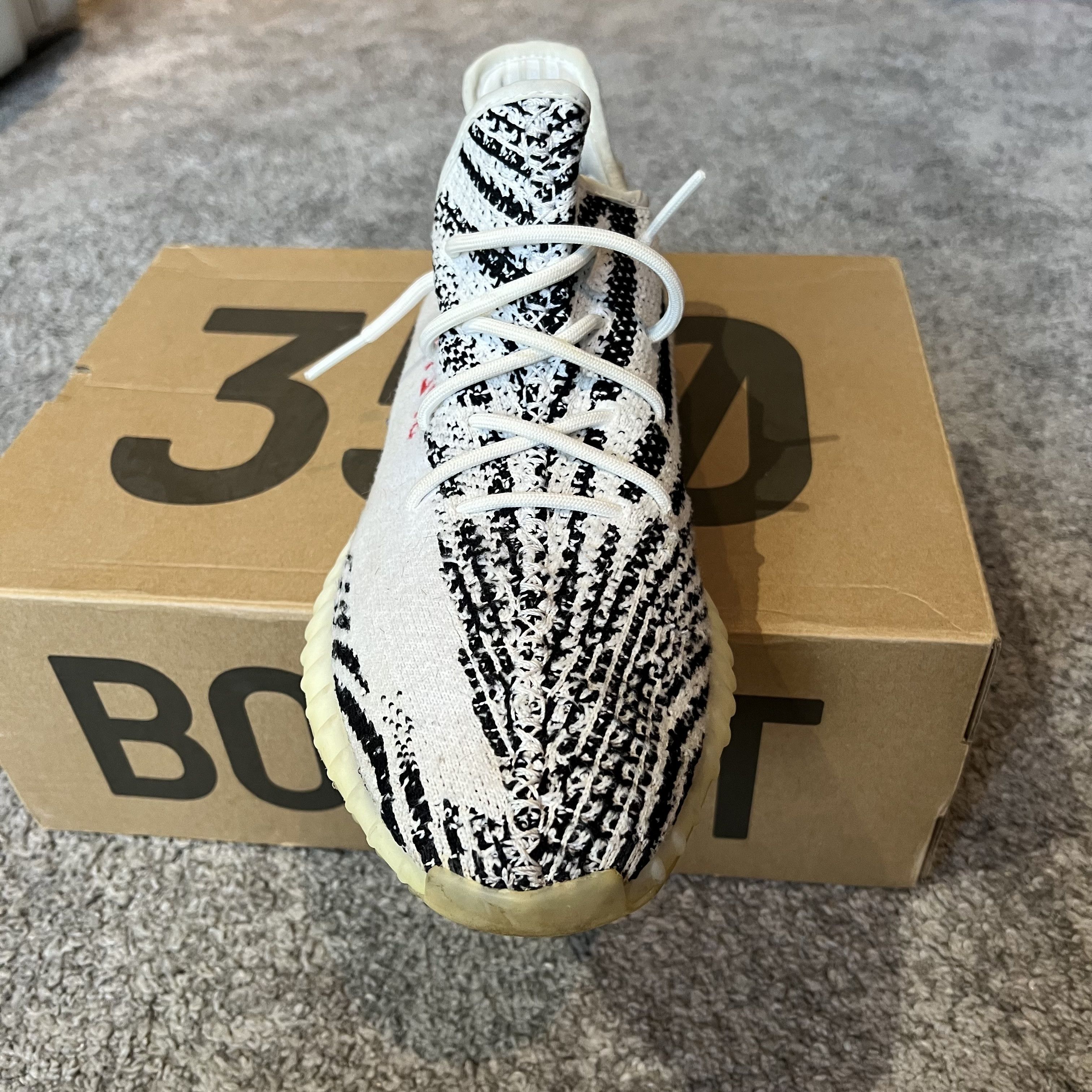 Adidas Yeezy Boost 350 V2 Zebra Size US 14 / EU 47 - 10 Thumbnail