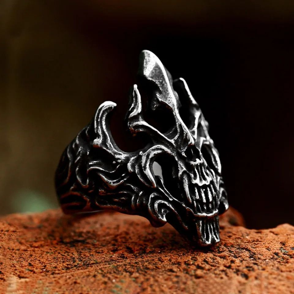 Japanese Brand × Jewelry × Vintage Movie Skull Ring Size ONE SIZE - 3 Thumbnail