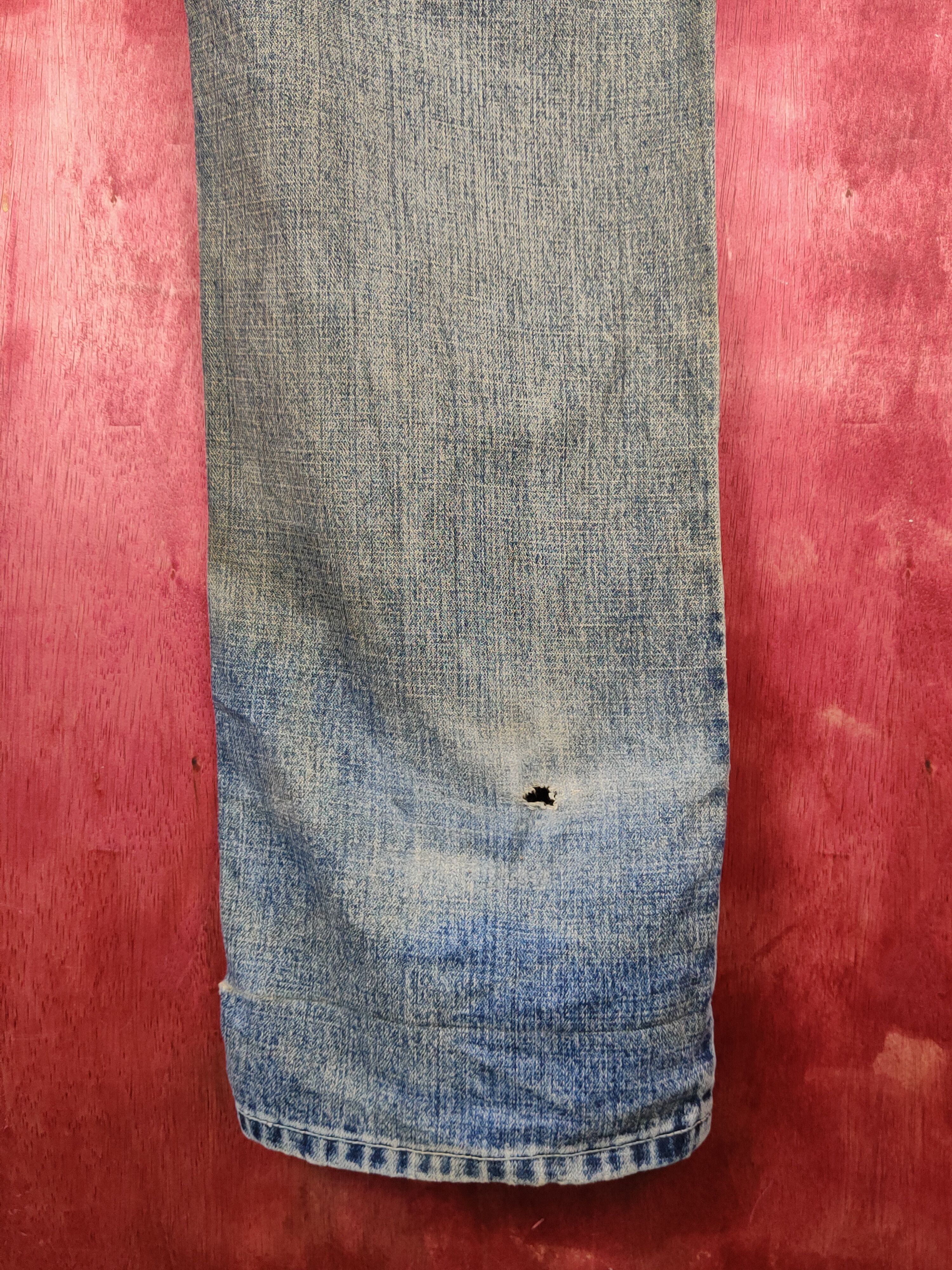 Levi's Levi's Dark Blue Faded Distressed Ripped Jeans #S1695 Size US 42 / EU 58 - 15 Thumbnail