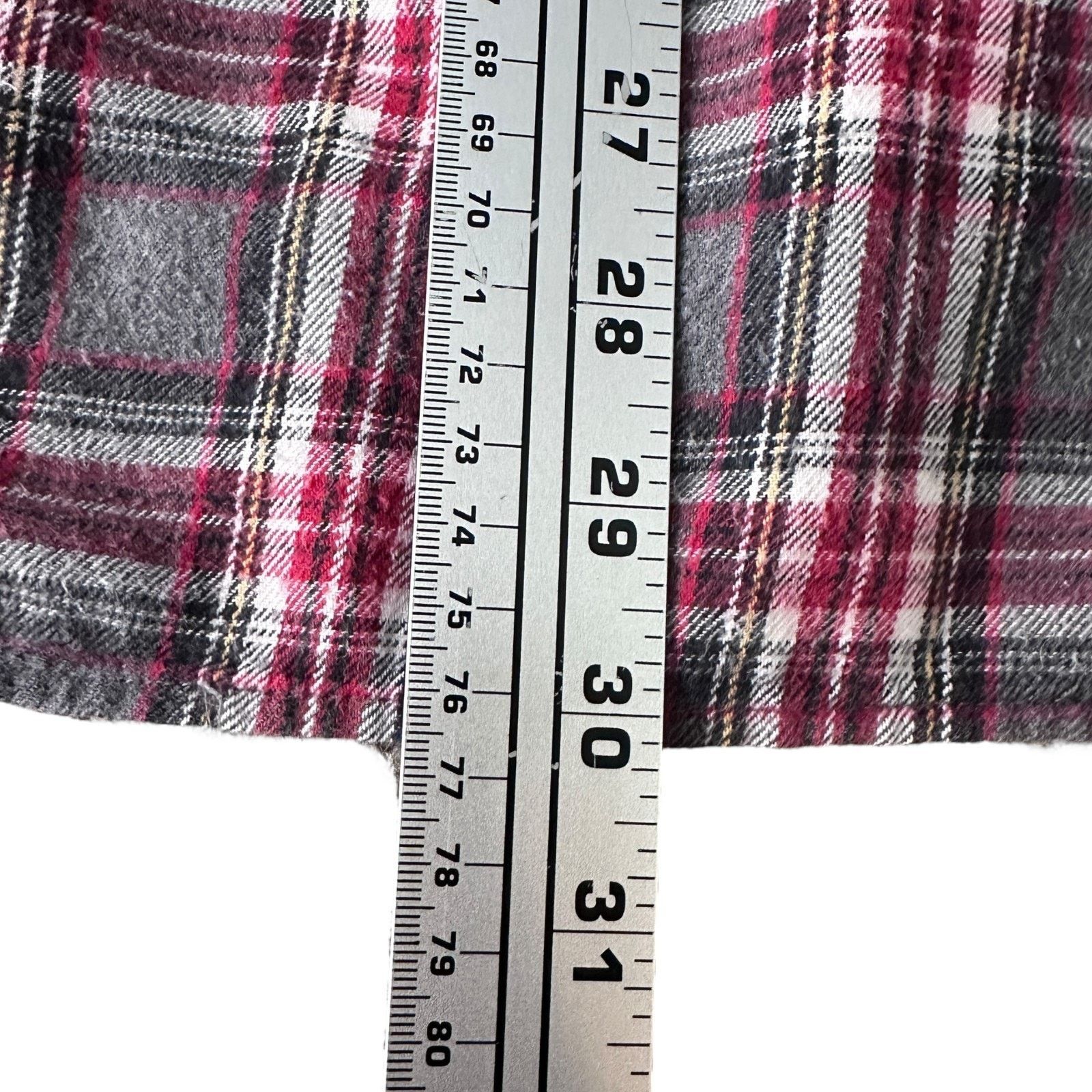 J.Crew VTG J Crew Oarsman Flannel Shirt Men's Large Red Gray Plaid Size US L / EU 52-54 / 3 - 9 Thumbnail