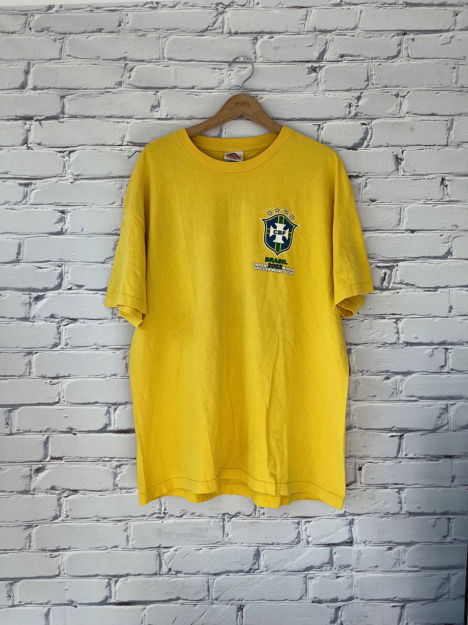 Vintage Vintage 2002 Brasil Korea vs. Japan World Cup T-Shirt Size US XL / EU 56 / 4 - 1 Thumbnail