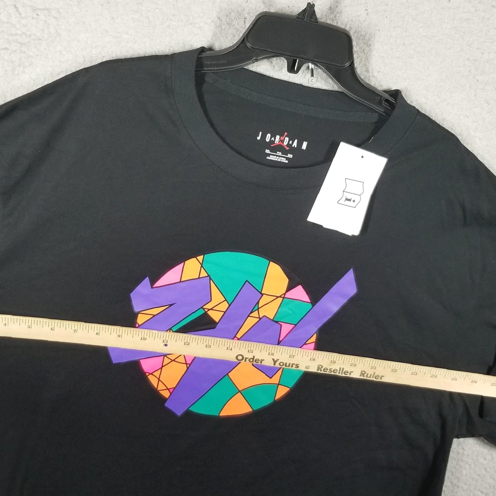 Jordan Brand JORDAN ZW Graphic T-Shirt Mens 2XL Black Short Sleeve Sports Size US XXL / EU 58 / 5 - 6 Thumbnail
